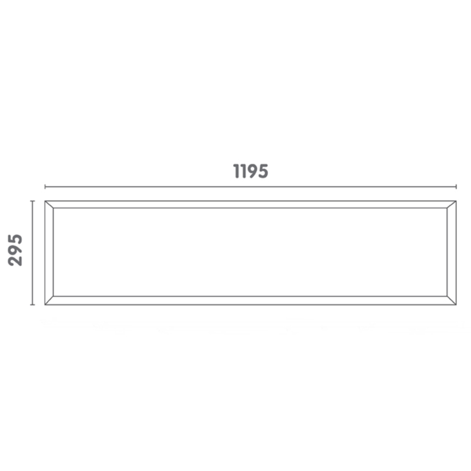 Infinity led Panel 230V rectangulaire 4000K