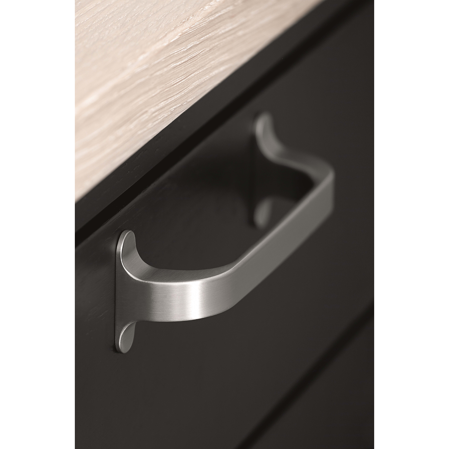 Poignée locker ea128 l140 zamac look inox 