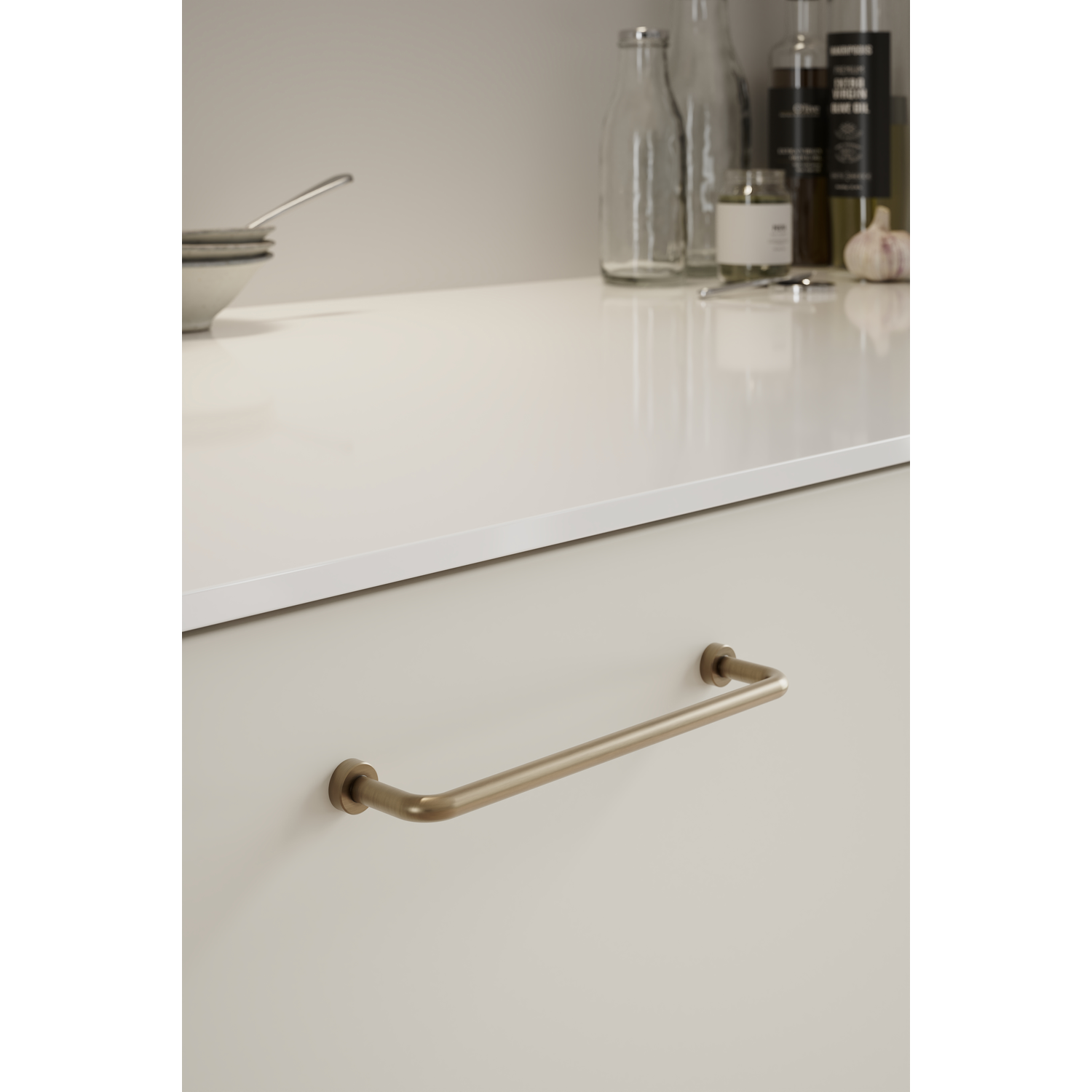 Greep LOUNGE BA160 L174 gepatineerd messing