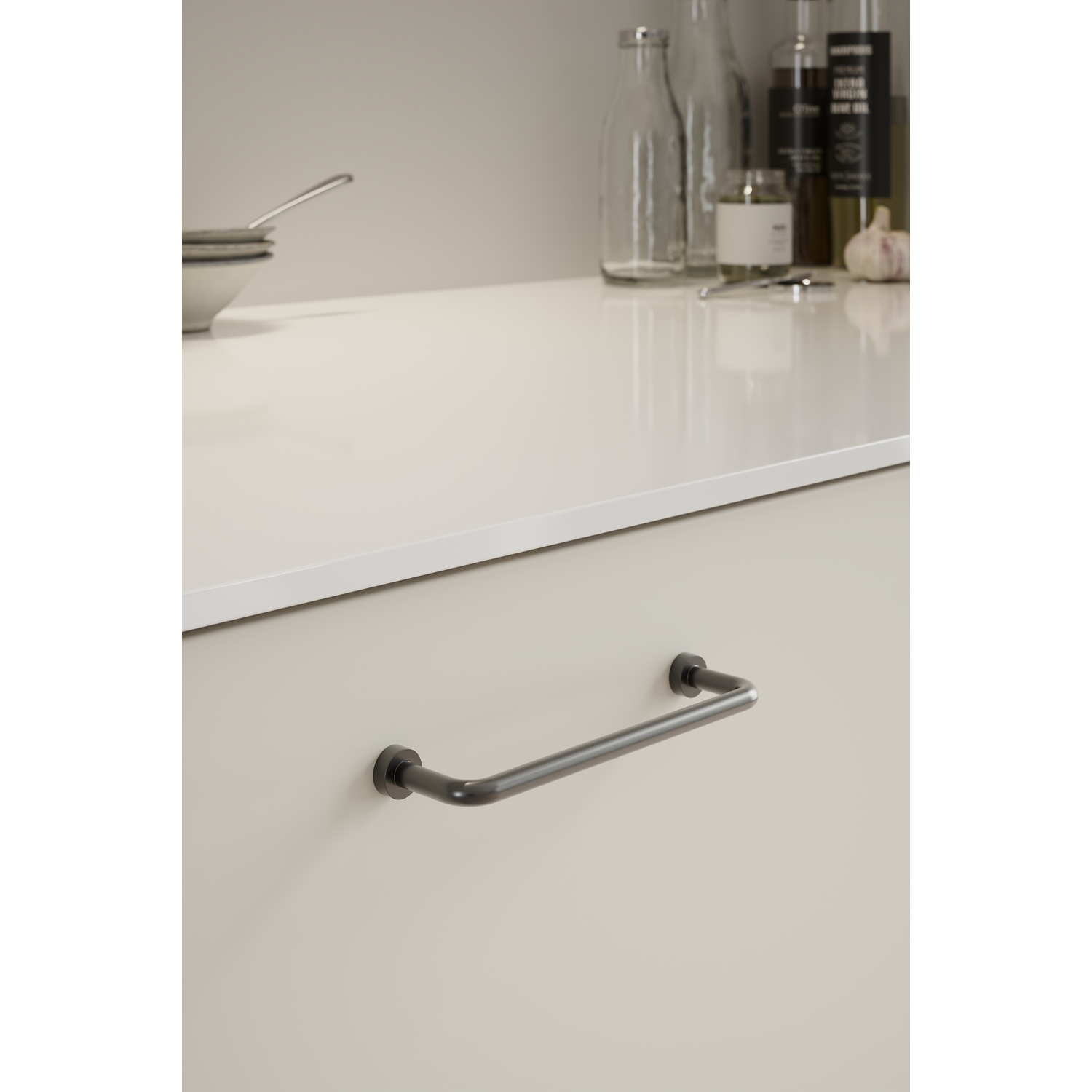 Poignée LOUNGE EA128 L142 zamac gunmetal 