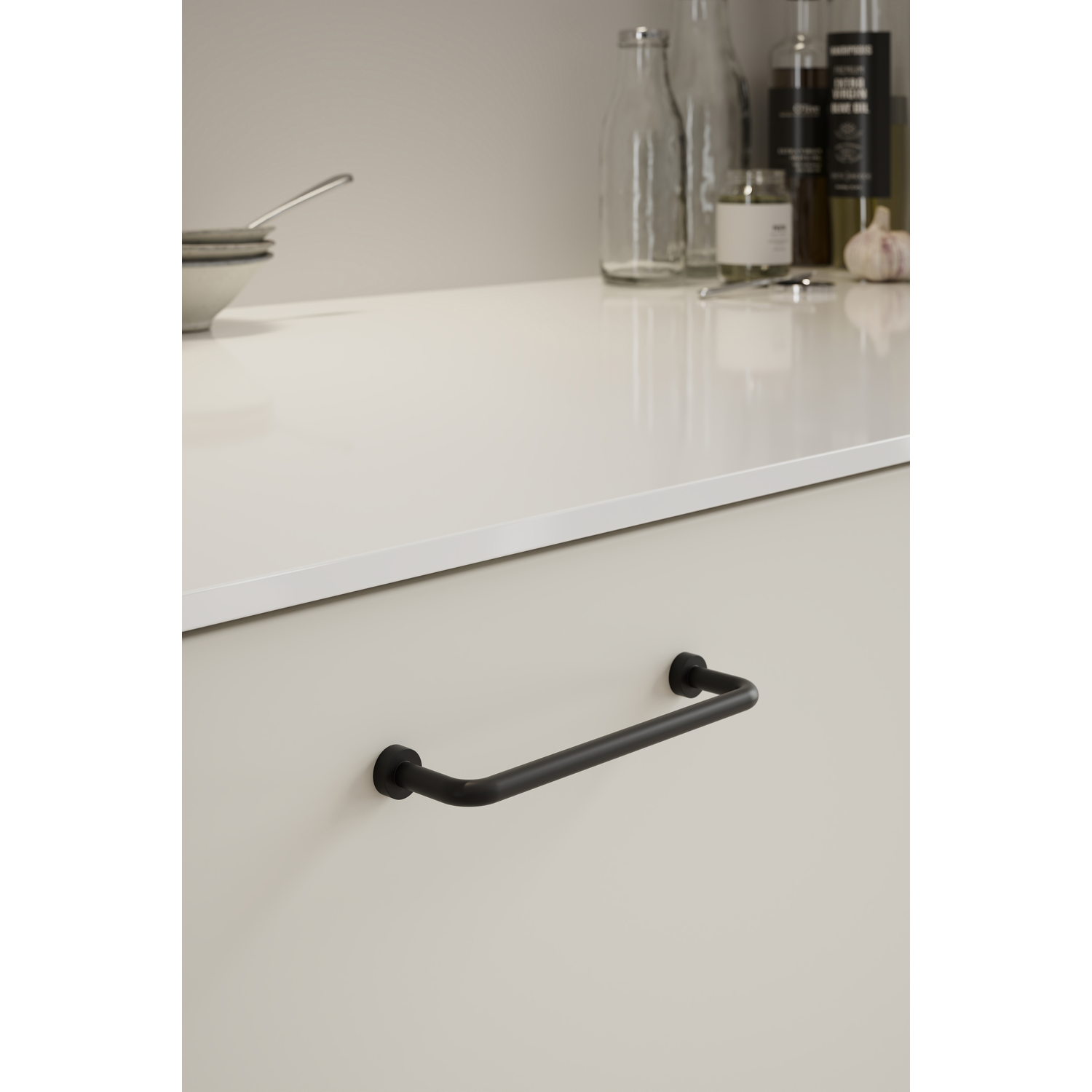 Poignée LOUNGE EA128 L142 zamac noir mat 