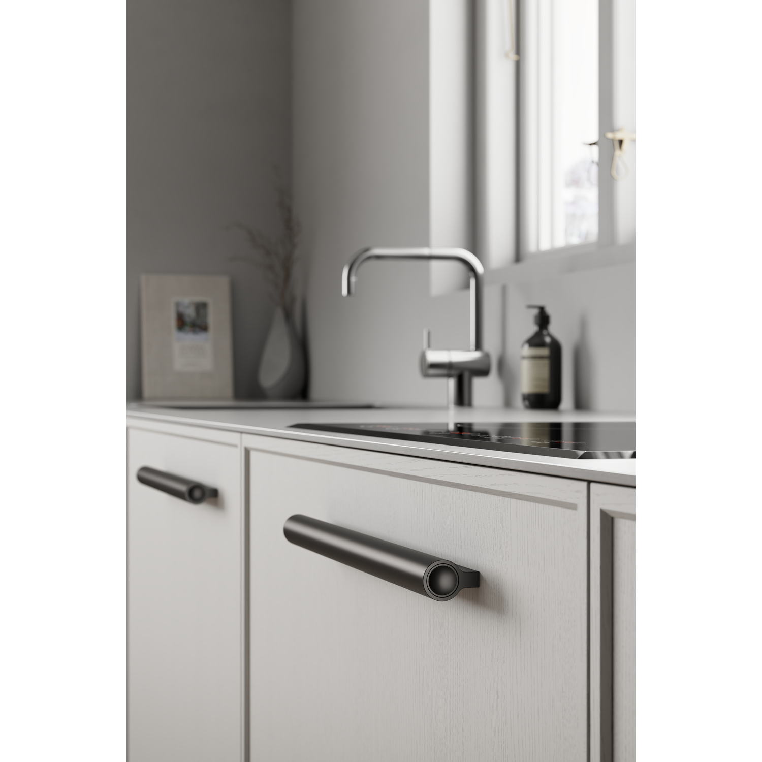 Poignée LUCENTE ea1088 alu noir mat 