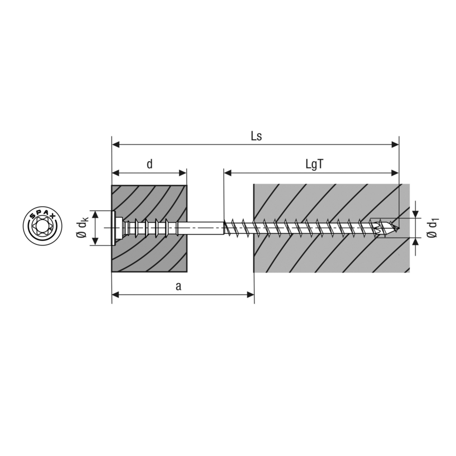 Spax stelschroef T-STAR Plus 6 x 130