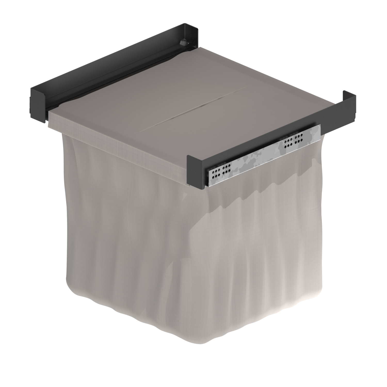 Chic line wasmand antraciet b.500-550 d.492mm