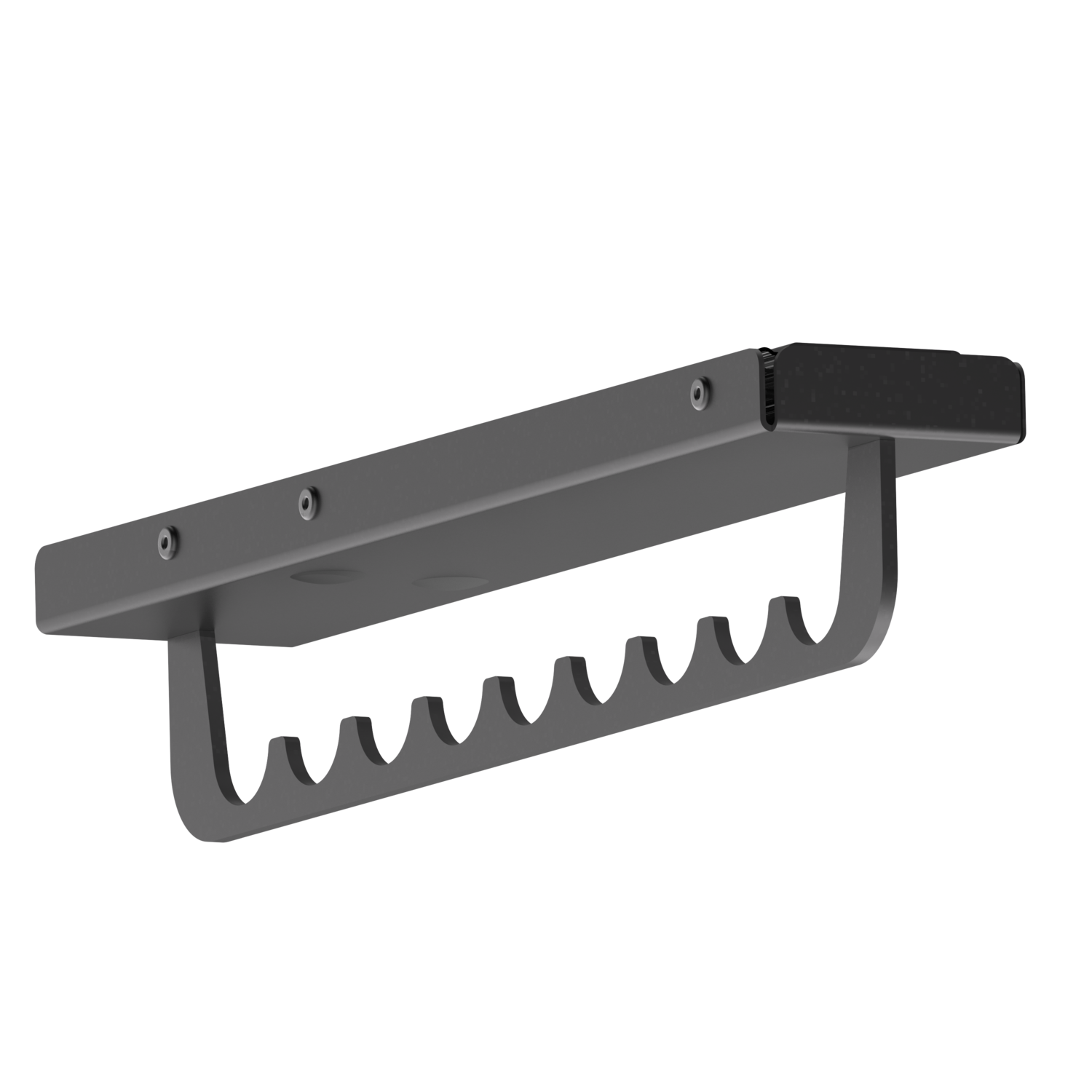 Chic line porte cintres extensible anthracite l.360mm 