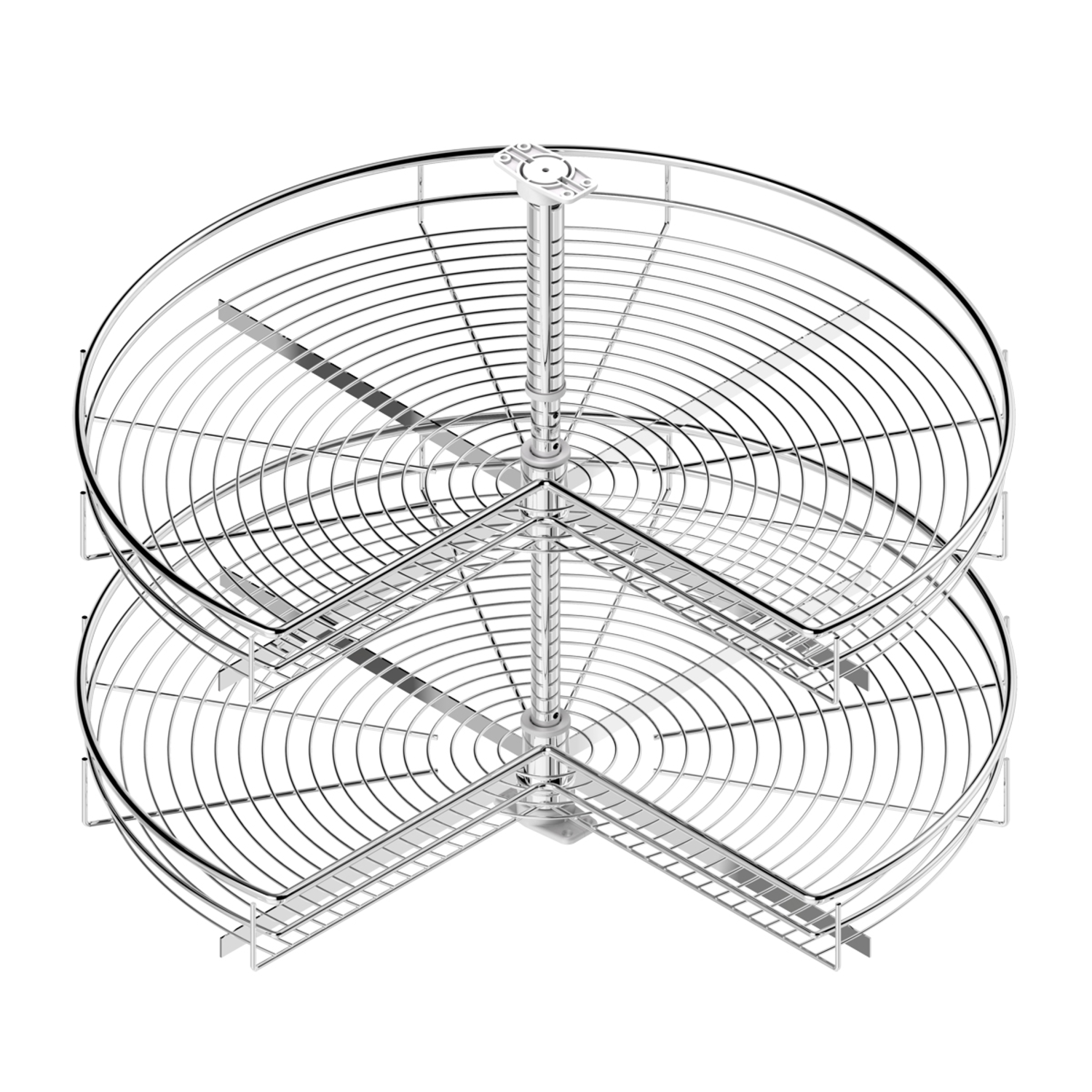 MC Line panier tournant 3/4 d.820mm 270ø chrome h:630-730mm