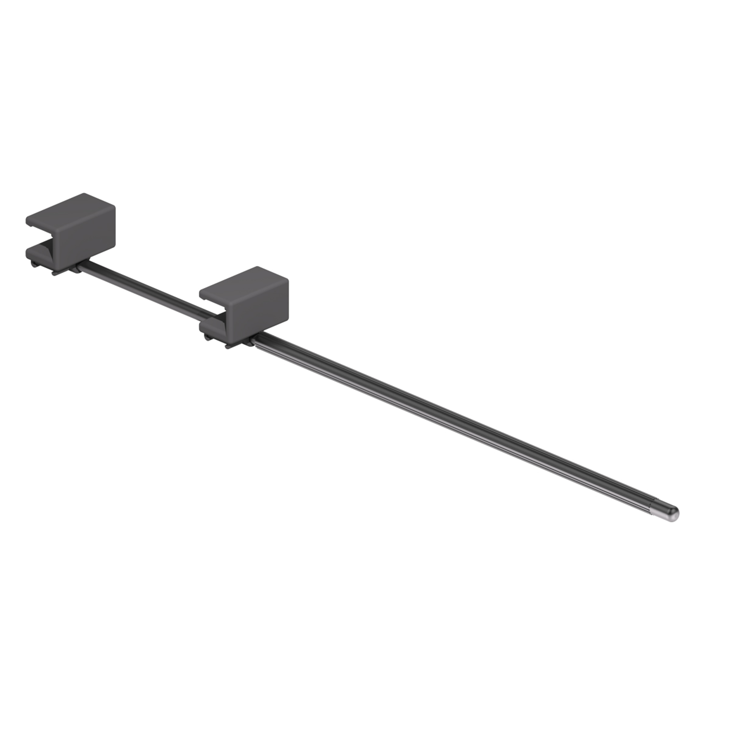 Chic line extra broekenhouder antraciet l.340mm