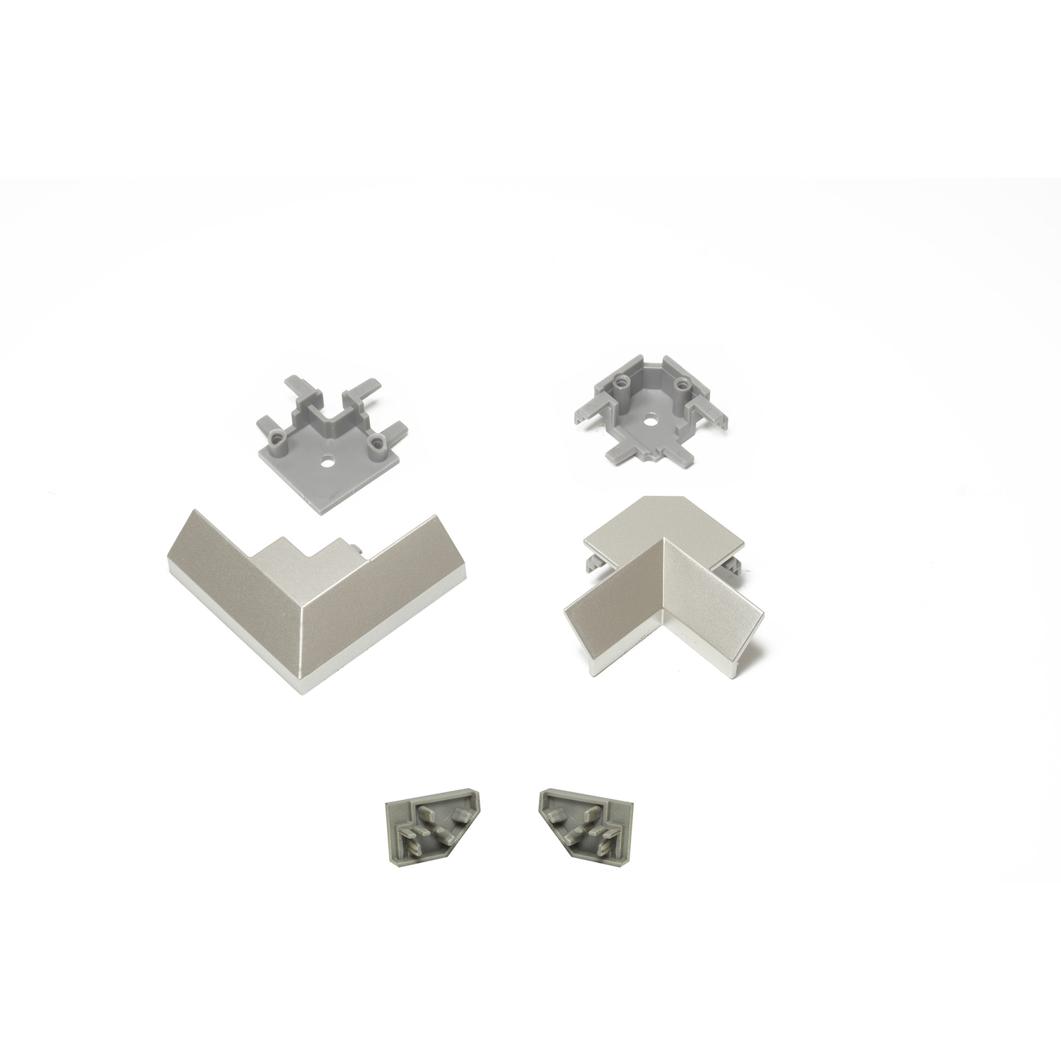 Led Emotion Nubio jeu de caches et angels 2 x caches d'extr. 1 x angle interrupteur 1 x angle ext.