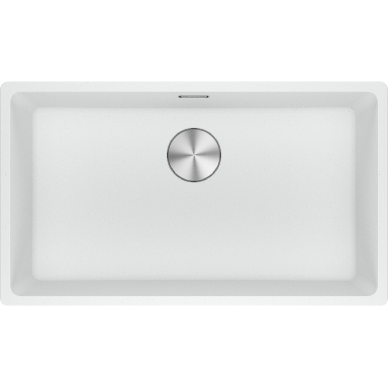 Maris - Evier à sous-encaster / 753 x 433 mm / 1 bassin / Blanc métallisé