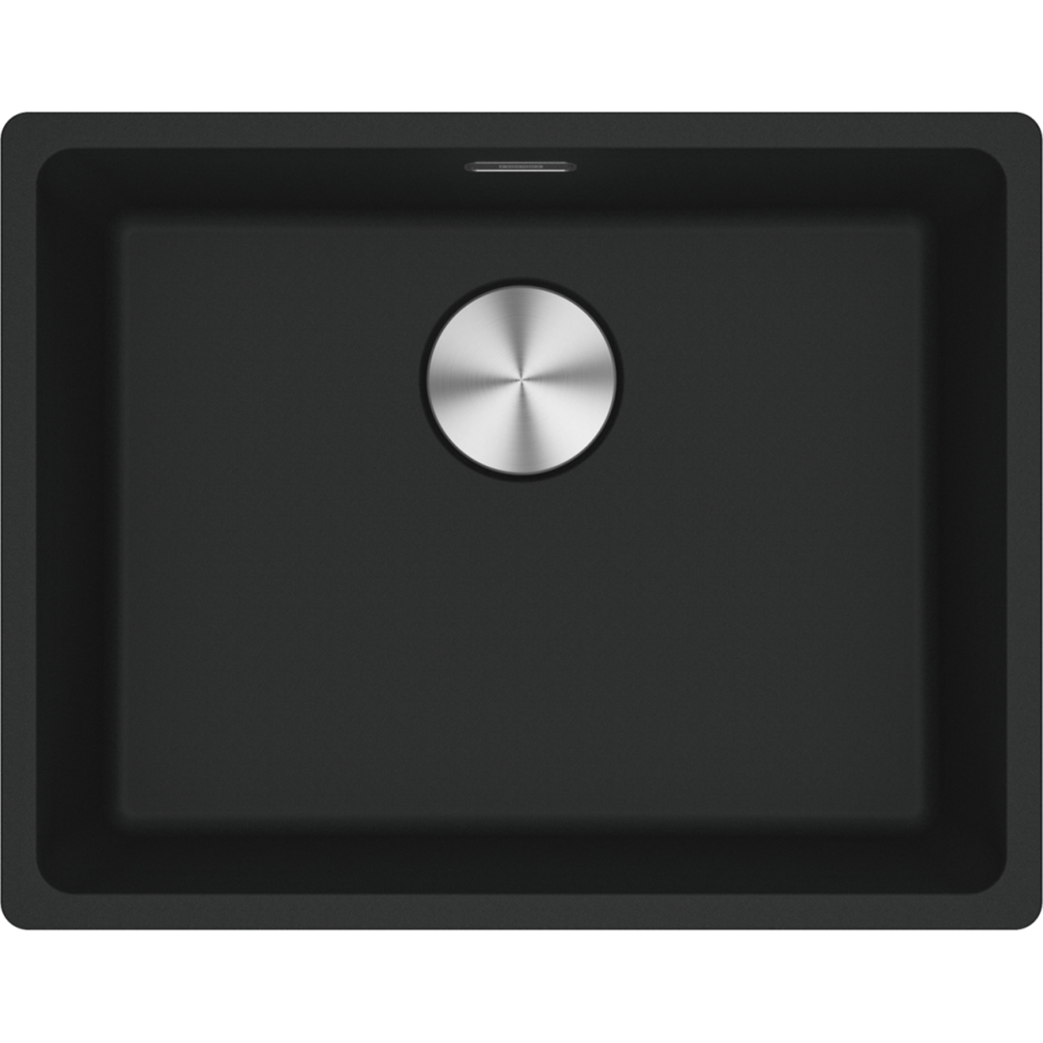 Maris - Onderbouwspoeltafel / 553 x 433 mm / 1 bak / Zwart Mat
