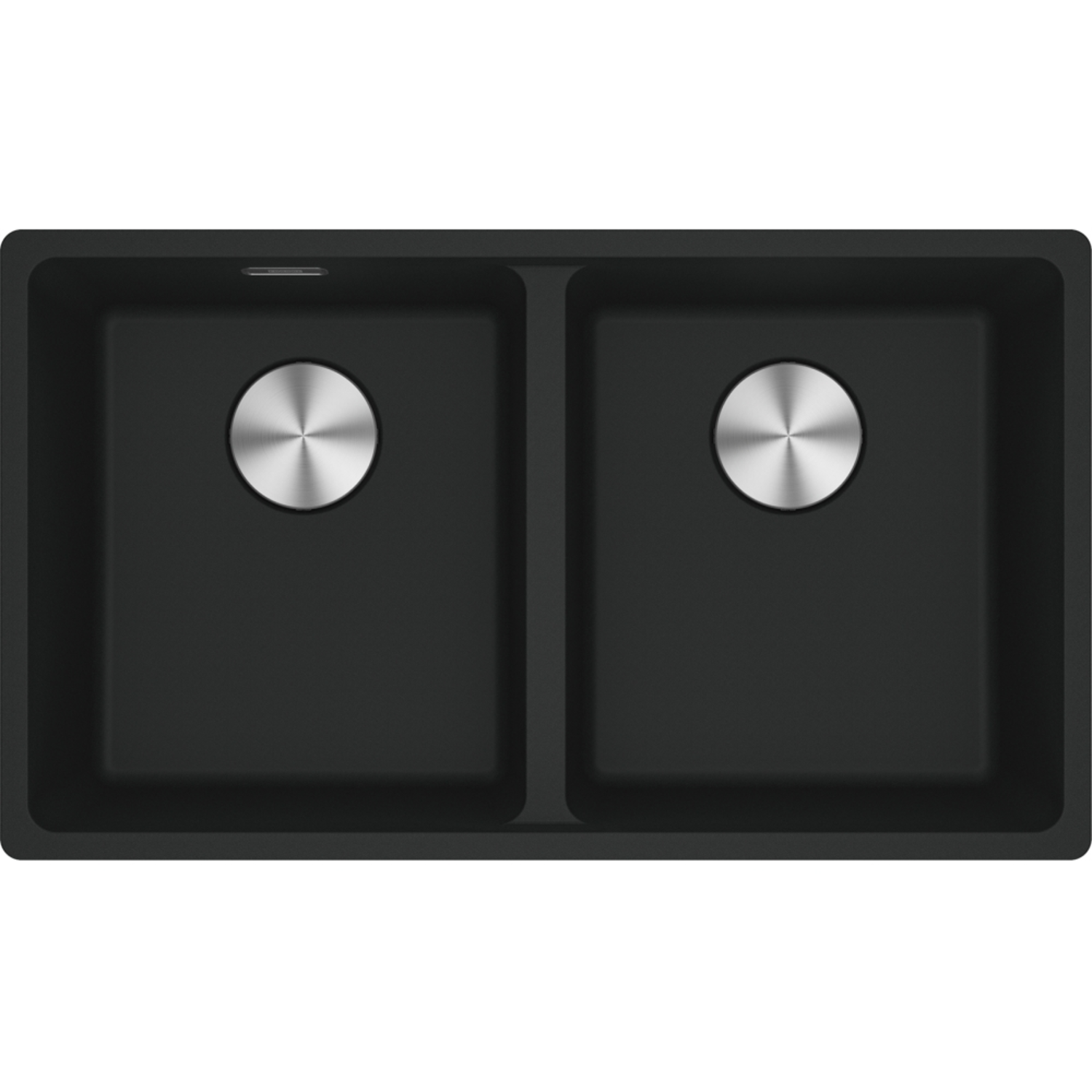 Maris - Evier à sous-encaster / 753 x 433 mm / 2 bassins / Noir mat