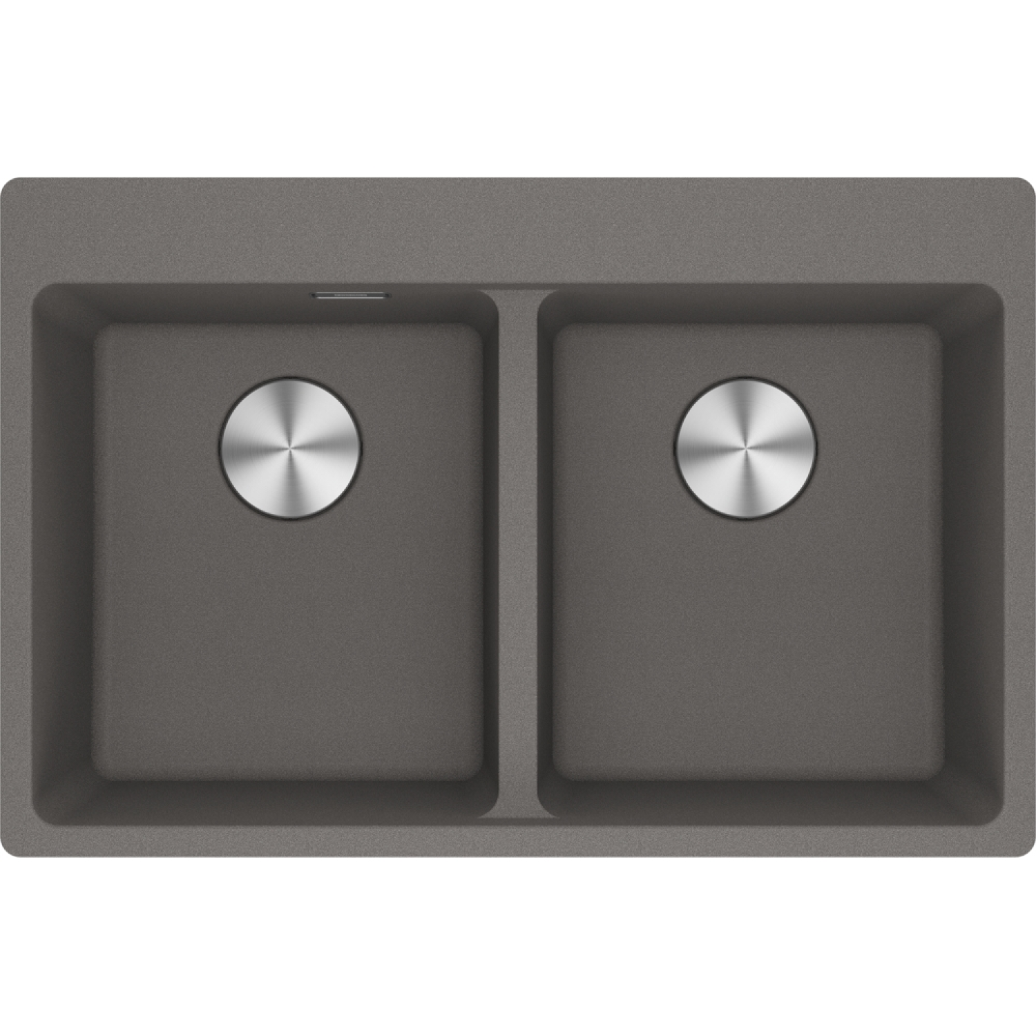 Maris - Evier à encastrer / 760 x 500 mm / 2 bassins / Gris Ardoise
