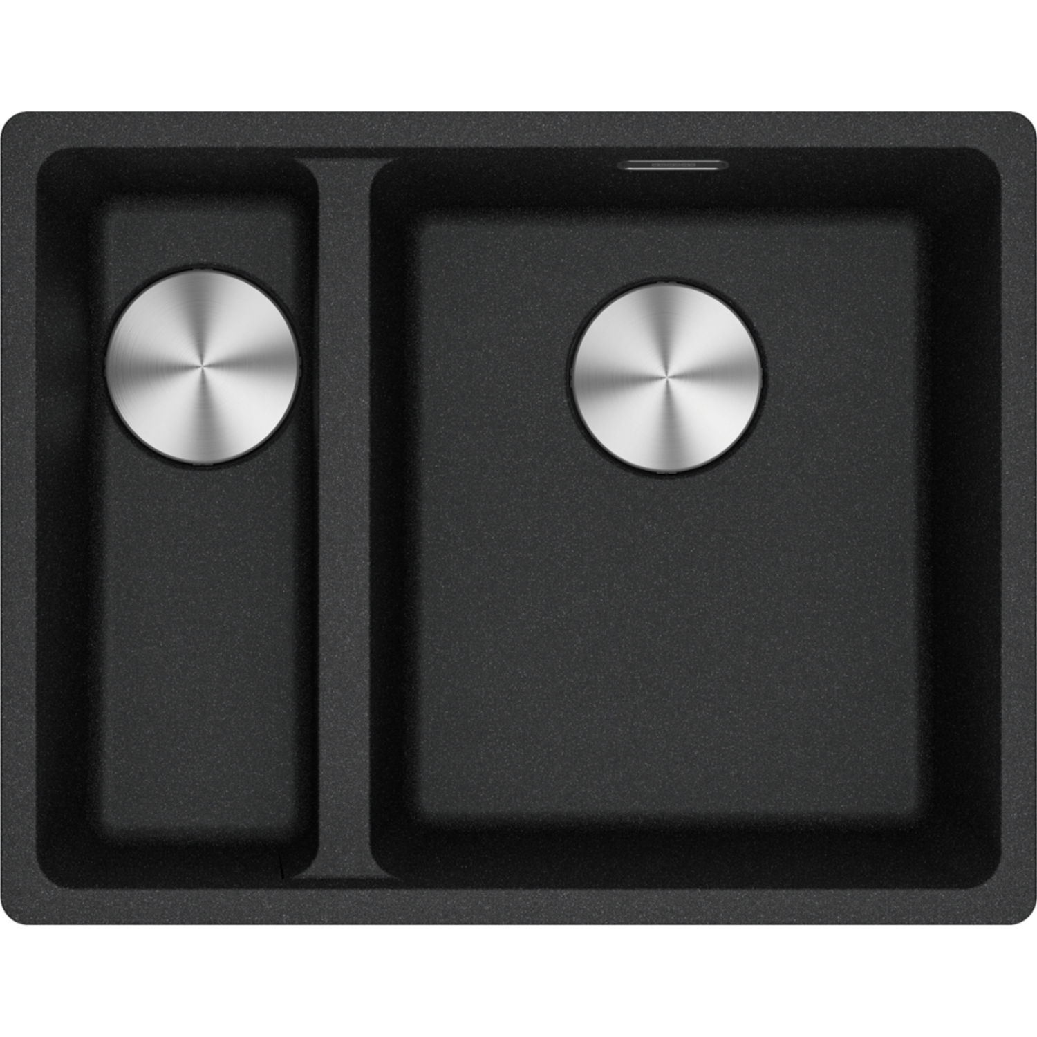 Maris - Vlakbouwspoeltafel / 553 x 433 mm / 2 bakken / Grote bak rechts / Onyx
