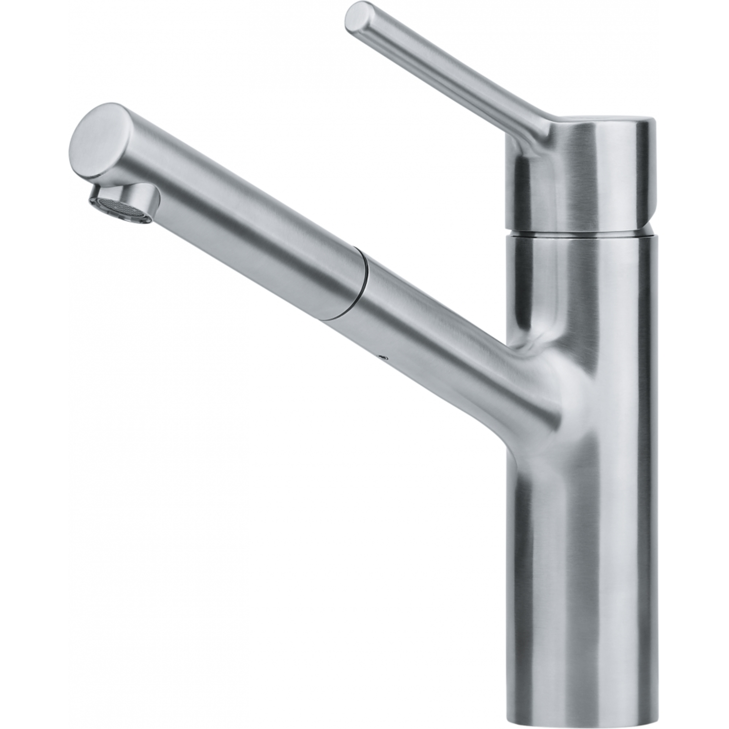 Taros Neo - Mitigeur à bec extractible / 1 jet / Levier sur le côté / Inox