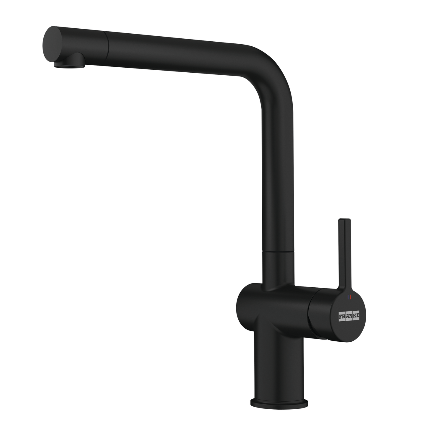 Active L - Mitigeur à bec orientable / Levier sur le côté / Noir Mat