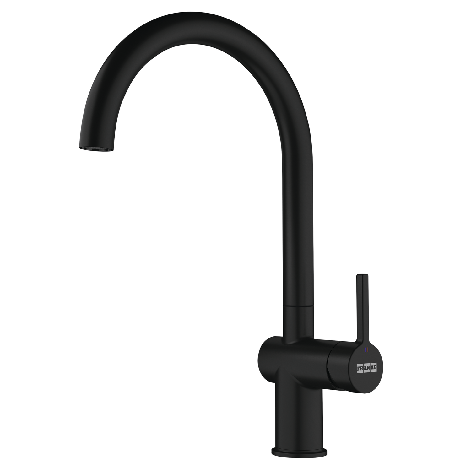 Active J - Mitigeur à bec orientable / Levier sur le côté / Noir mat