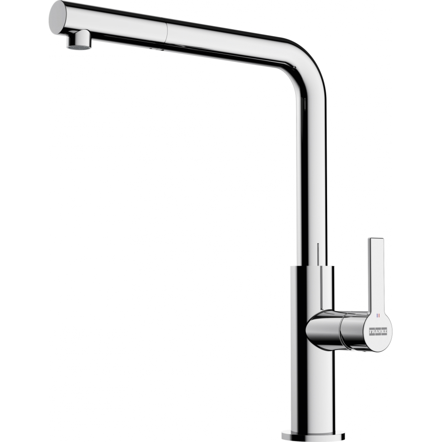 Maris Slim L - Mitigeur à bec extractible / 1 jet / Levier sur le côté / Chrome
