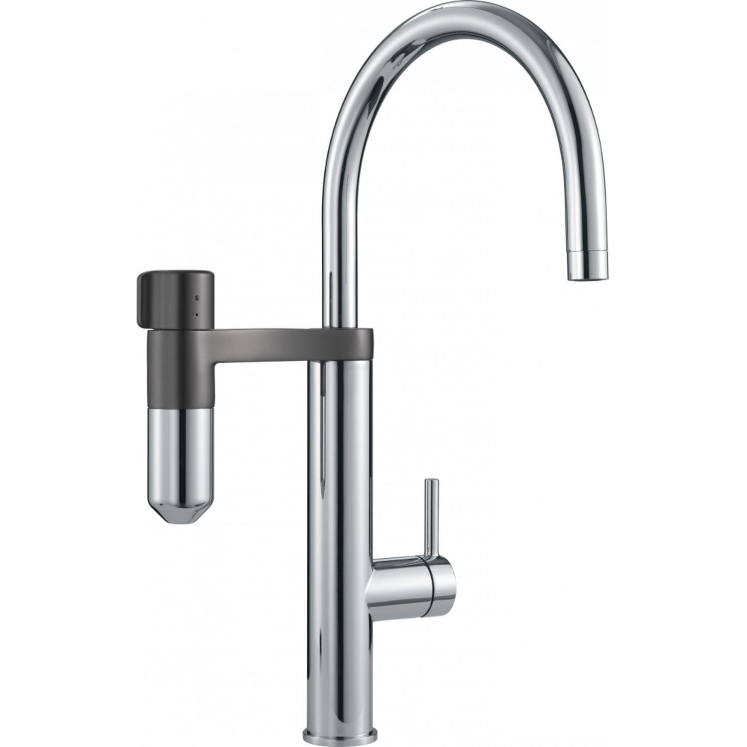 Vital - Filtersysteem met zwenkbare uitloop / Chroom-Gun metal