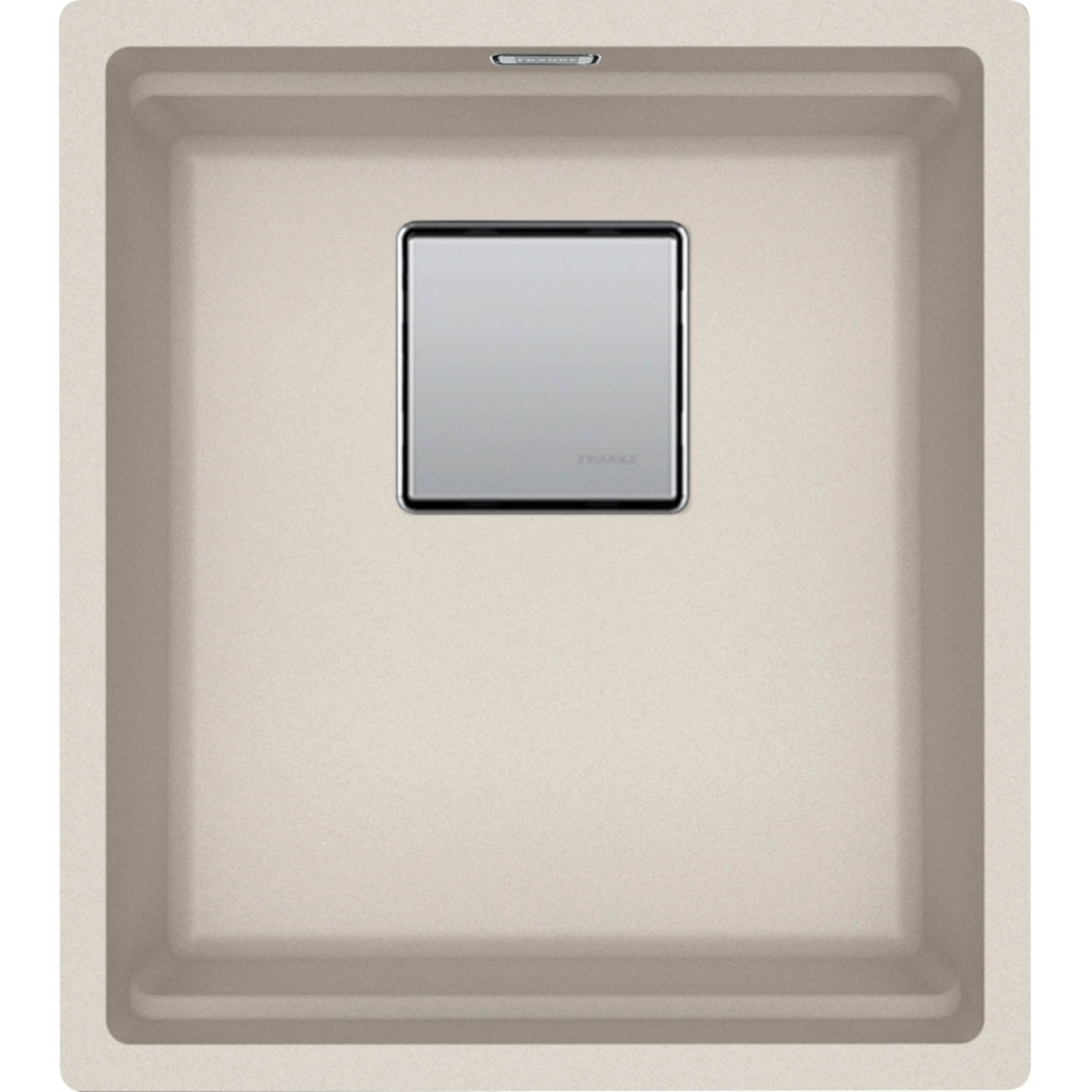 KUBUS 2.0 PRO - Cuve à sous-encastrer / 1 bassin / 370 x 420 x 200 mm / Vidage manuel / Café crème + Set 3 accessoires