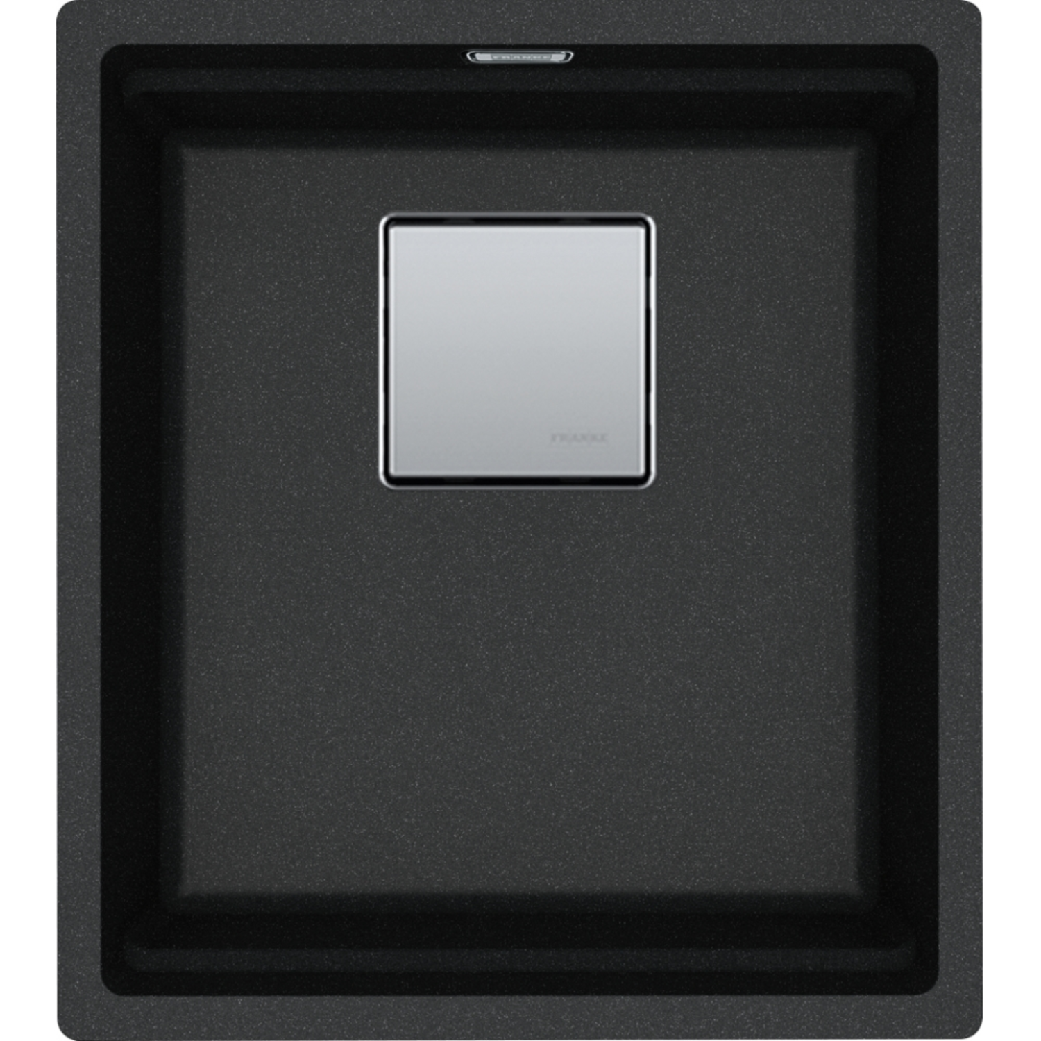 KUBUS 2.0 PRO - Onderbouwspoelbak / 1 bak / 370 x 420 x 200 mm / Manuele lediging / Onyx + Set 3 accessoires
