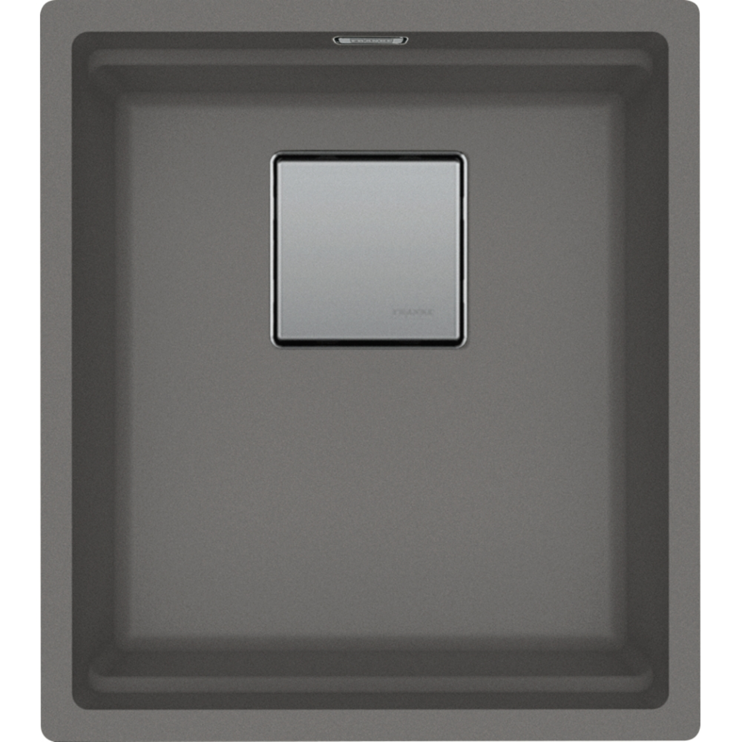 KUBUS 2.0 PRO - Onderbouwspoelbak / 1 bak / 370 x 420 x 200 mm / Manuele lediging / Steengrijs + Set 3 accessoires