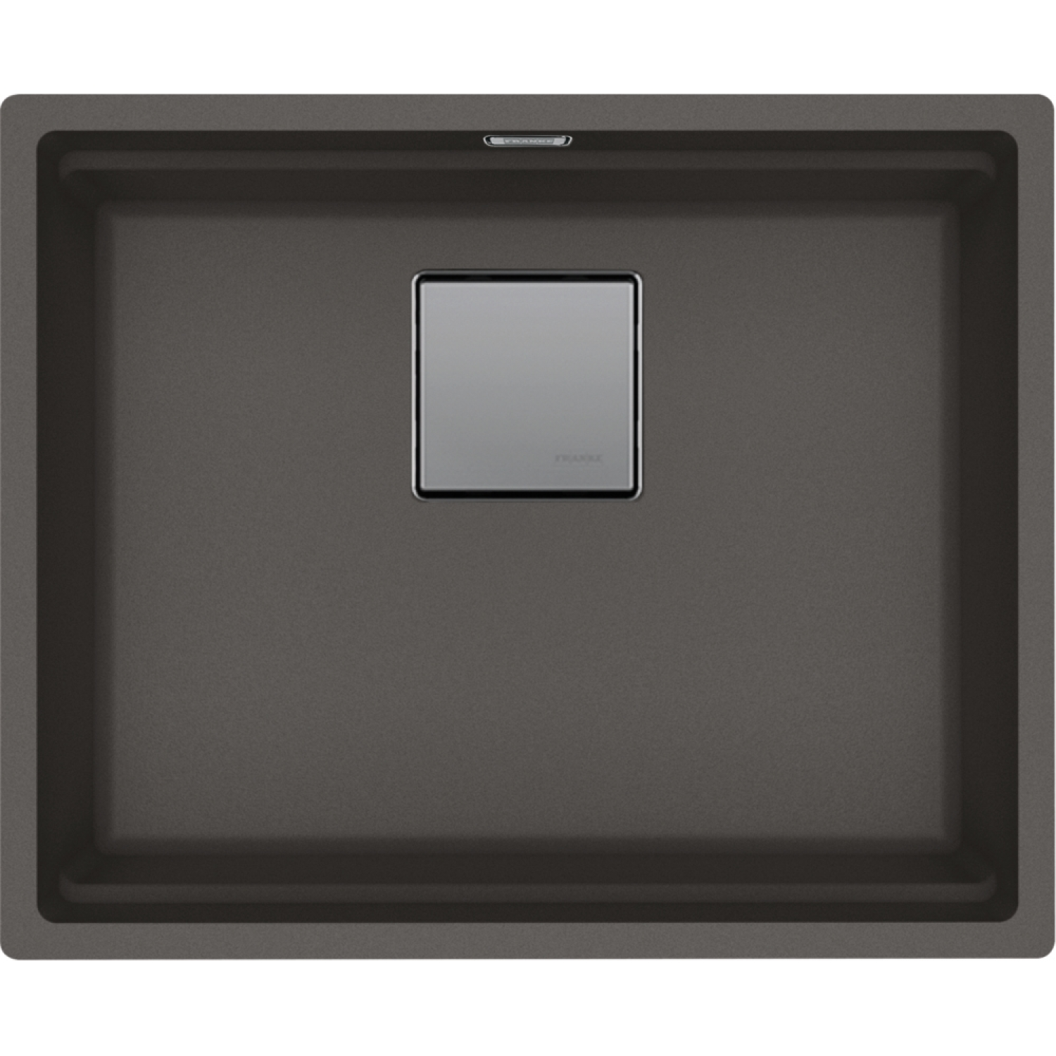 KUBUS 2.0 PRO - Cuve à sous-encastrer / 1 bassin / 520 x 420 x 200 mm / Vidage manuel / Gris ardoise + Set 3 accessoires