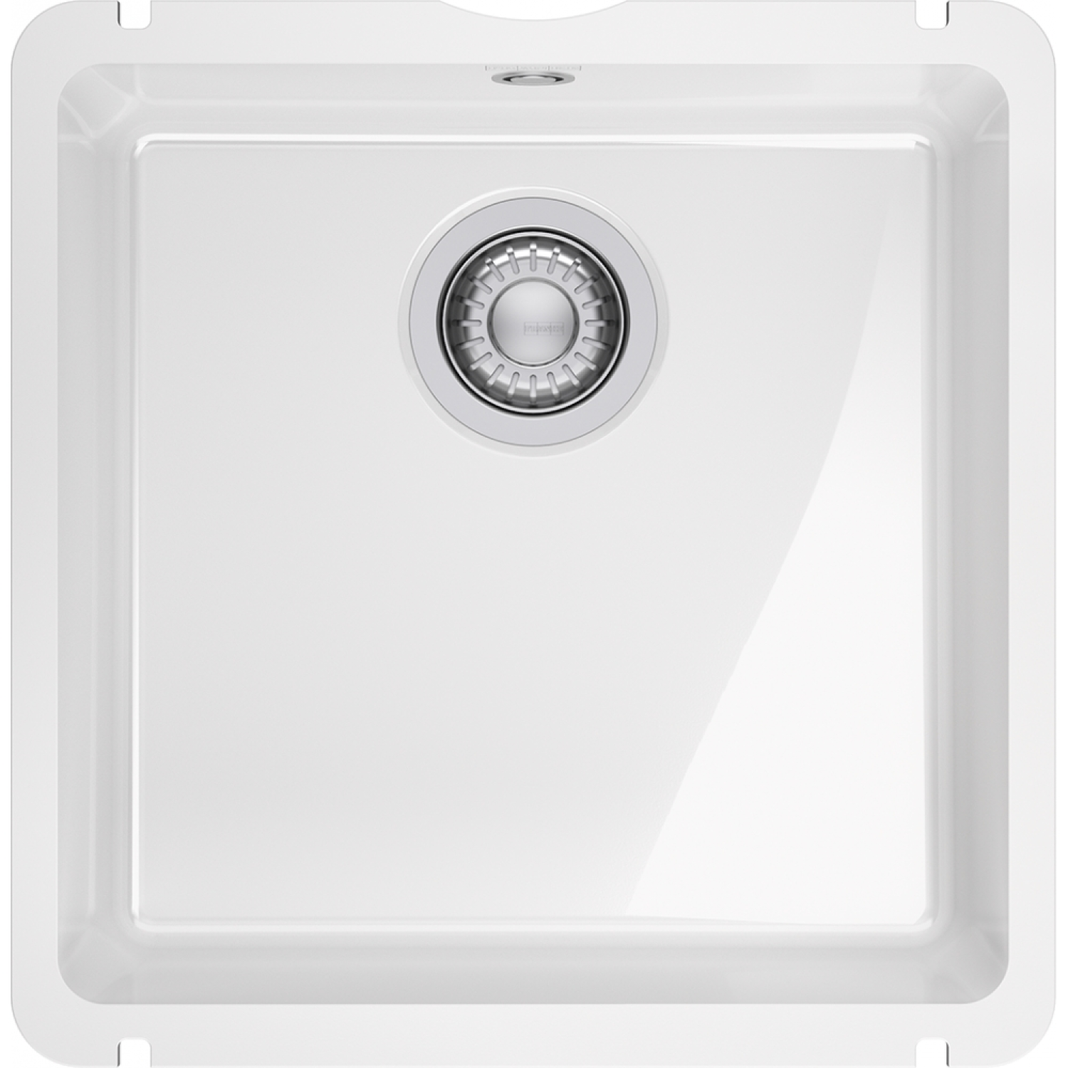KUBUS - Cuve à sous-encastrer / 445 x 454mm / Vidage manuel / Blanc