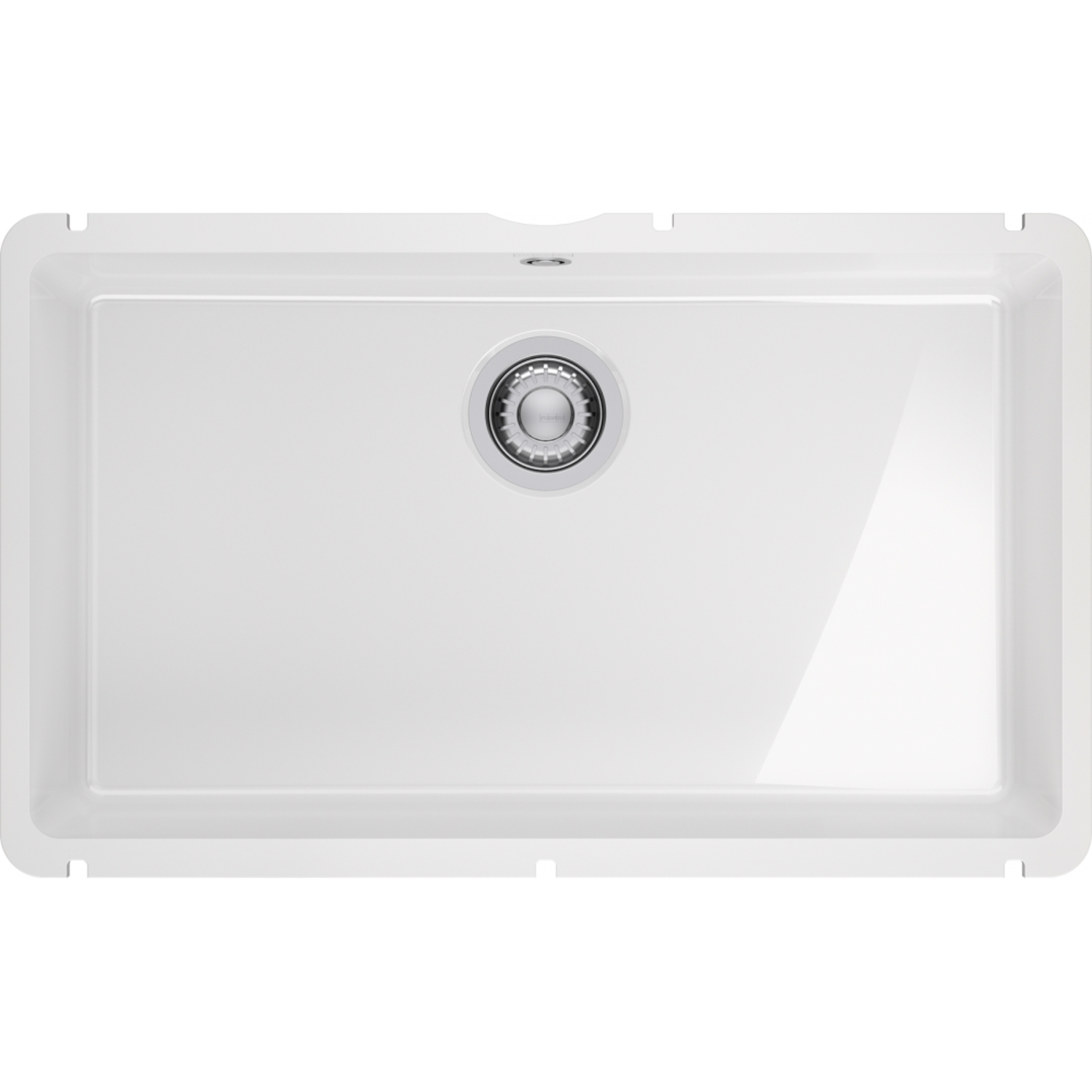 KUBUS X - Cuve à sous-encastrer / 745 x 454mm / Vidage manuel / Blanc