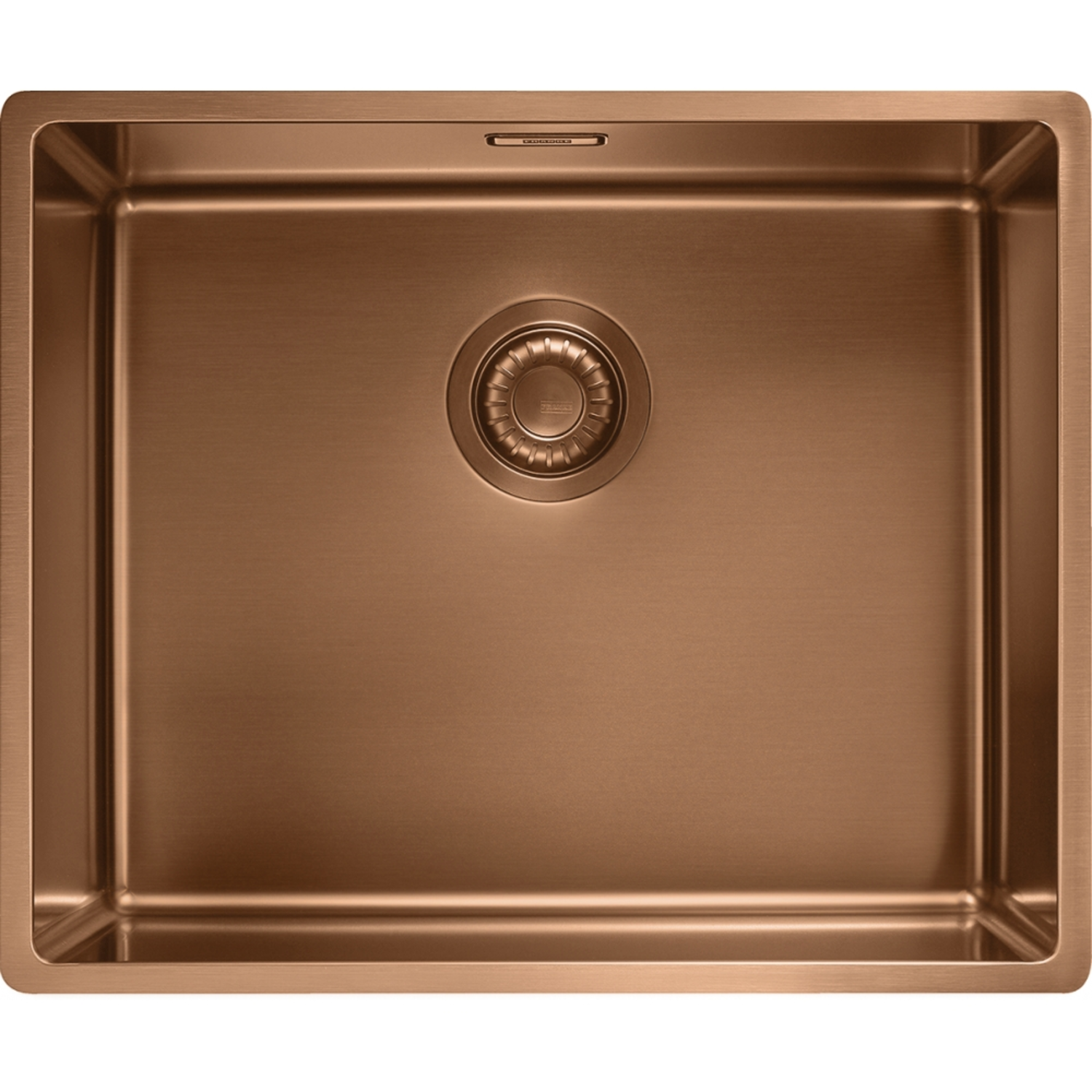 Mythos Masterpiece - Vlakbouw-/onderbouwspoelbak / 540 x 450 mm / Automatische ledeging / Koperkleurig