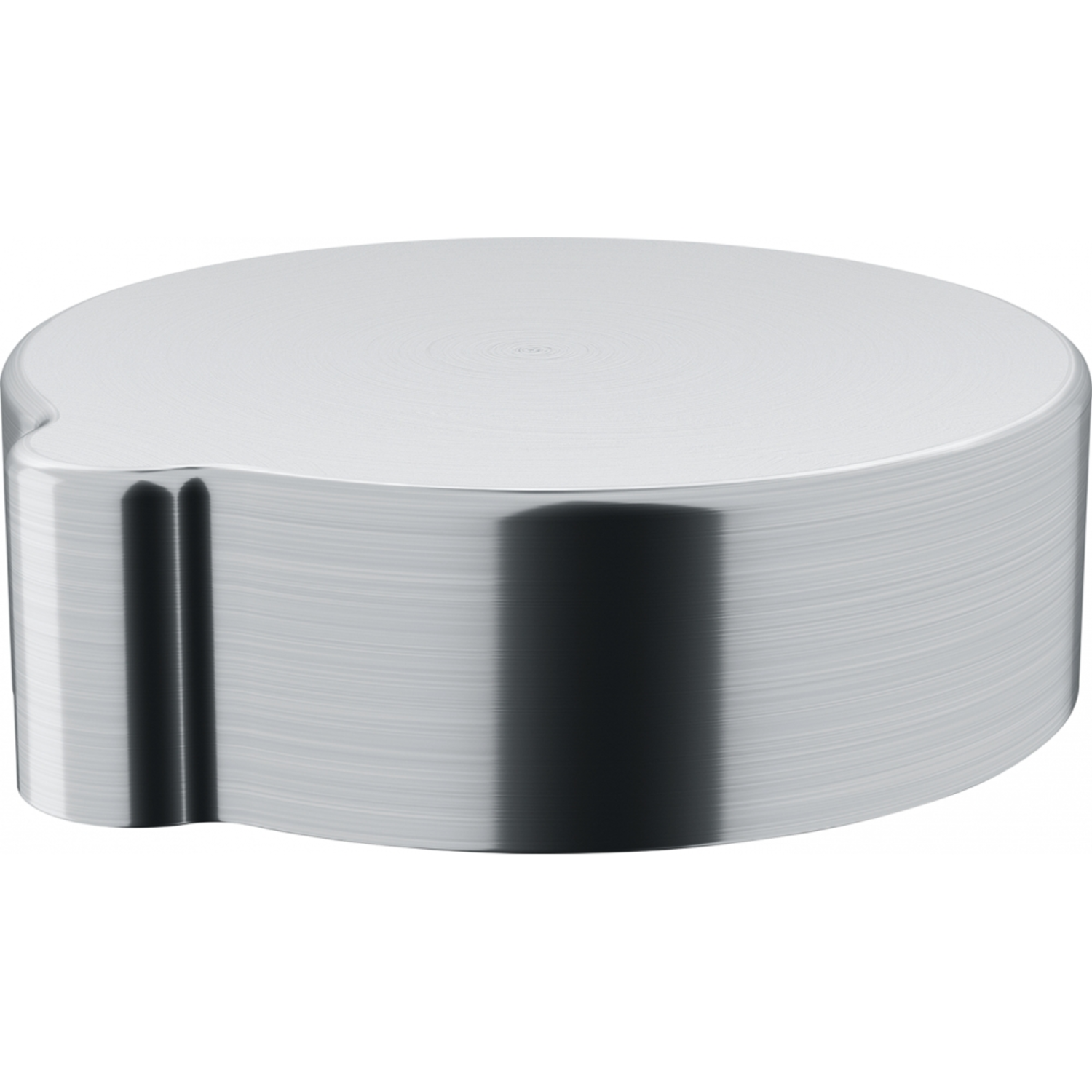 Bouton rotatif rond Inox look