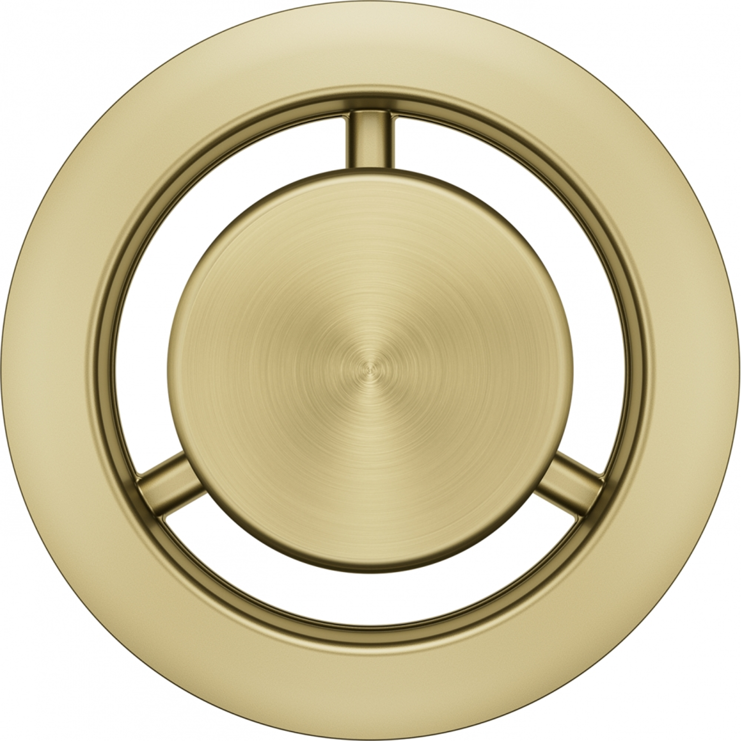 Mix things up - Façade métallique pour  trop-plein rond / Reflet d'or