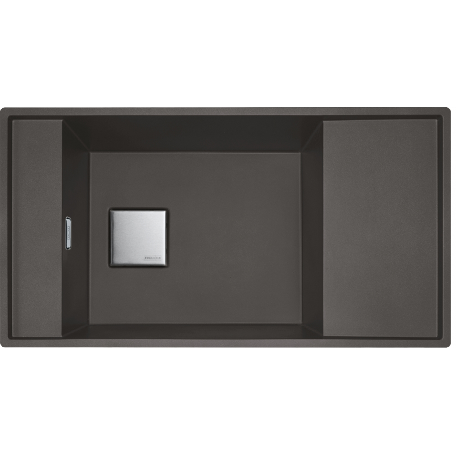 Fresno - Vlakbouw/onderbouwspoeltafel / 860 x 458 mm / 1 bak / Leigrijs / Omkeerbaar