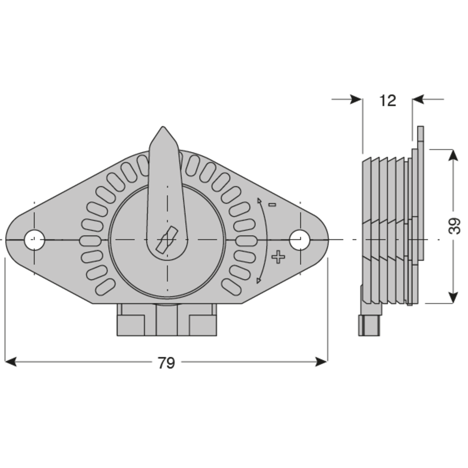 Piece de coulissage infer. PS03 reglable 