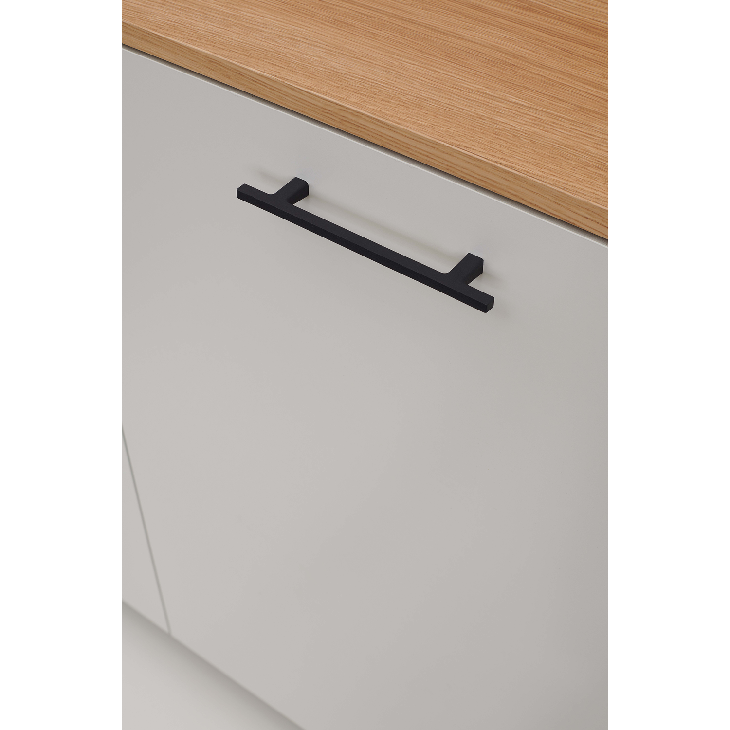 Greep PEN BA128 L183 gietijzer mat zwart