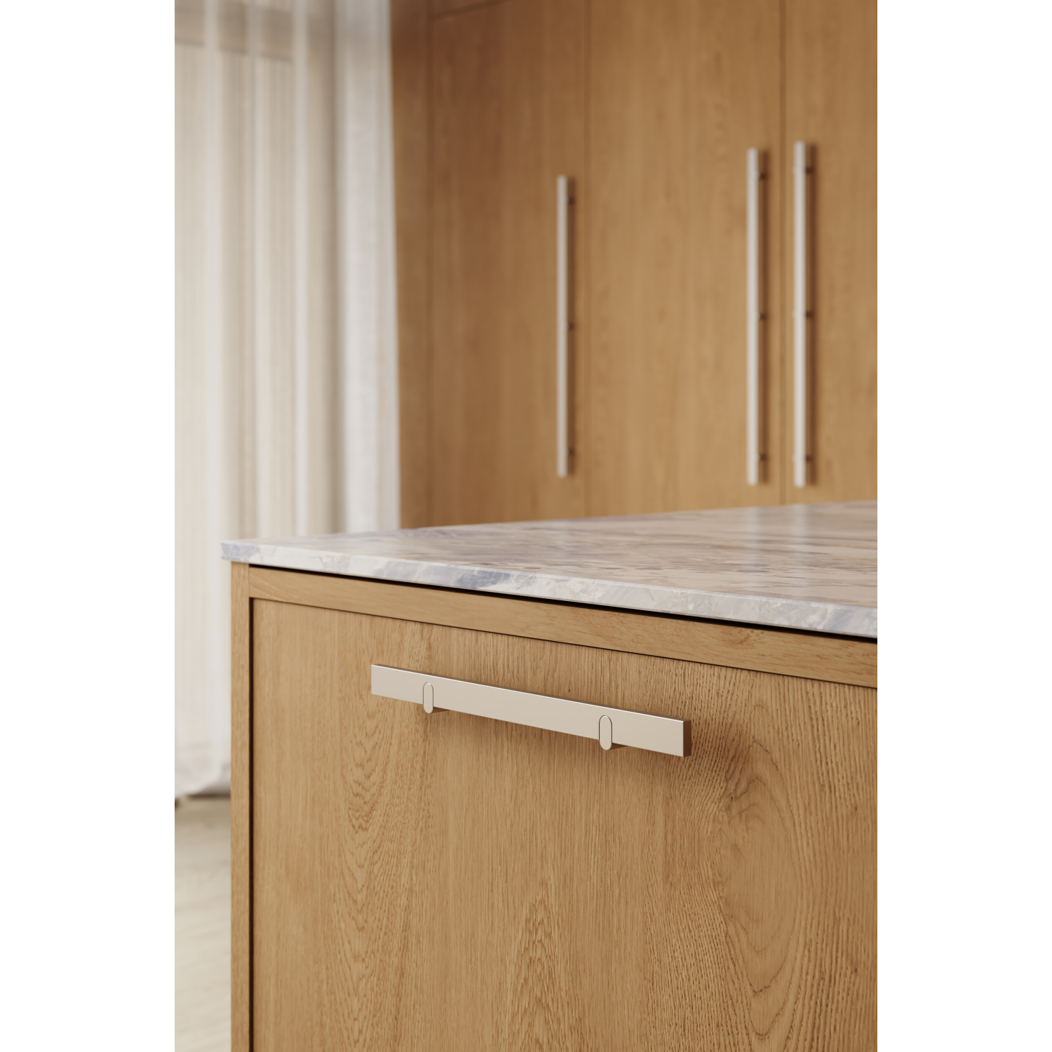 Poignée REEV BA160 L280 alu mat look inox