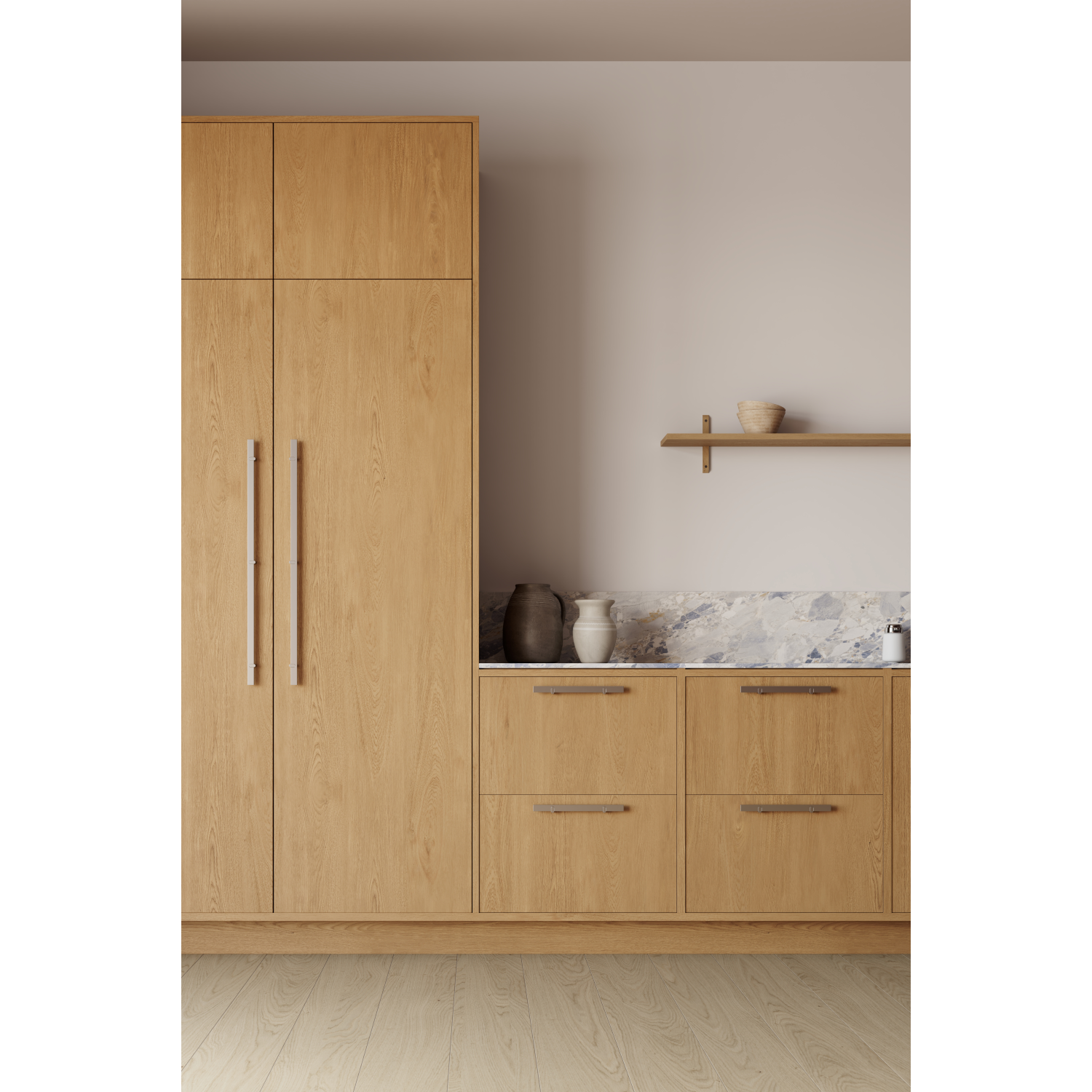Poignée REEV BA640 L760 alu mat look inox