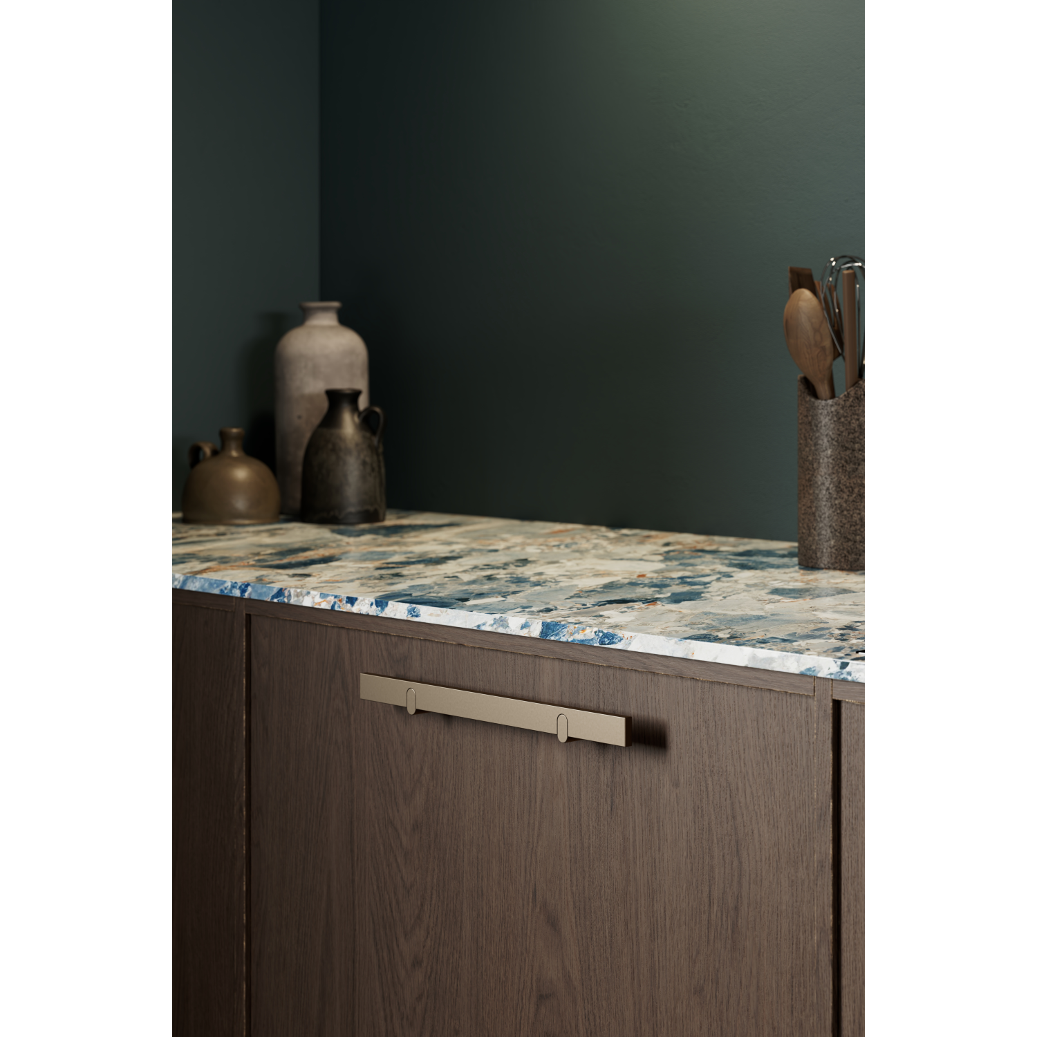 Poignée REEV BA160 L280 alu mat bronze
