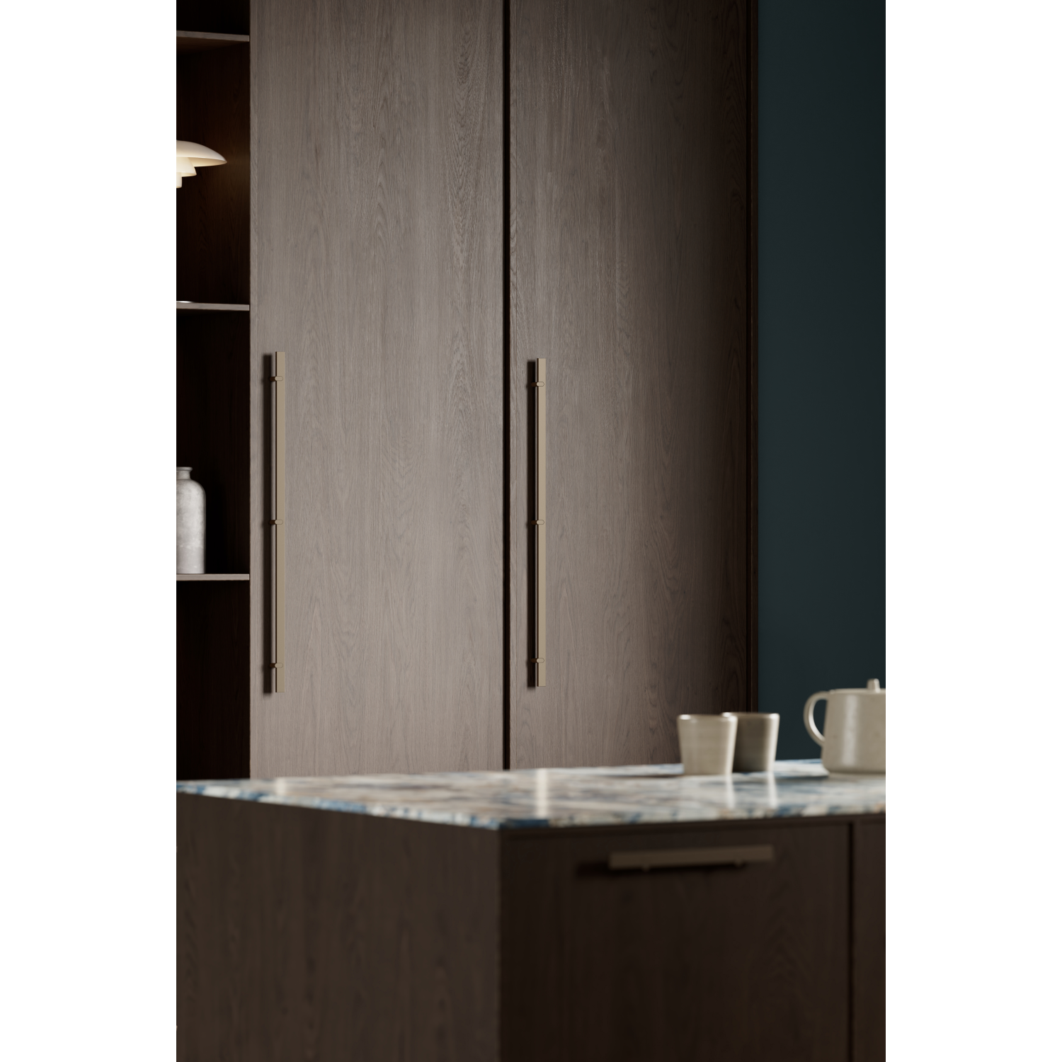 Greep REEV BA320 L440 Aluminium Mat brons