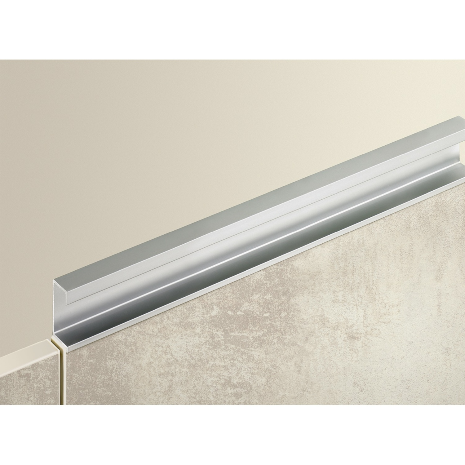 Poignée profil Seveso, L 2400 mm, B 17 mm, H 38 mm, Aluminium anodisé