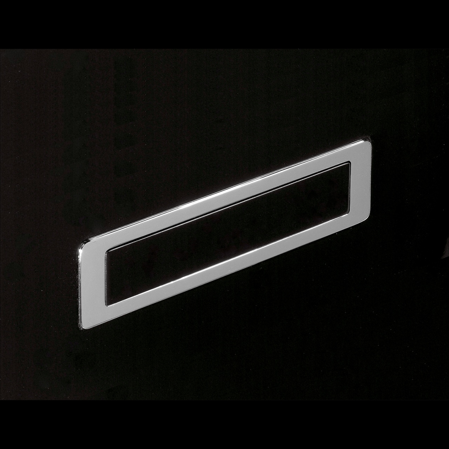 Poignée d'insertion Touch in Entraxe de perçages A 172 mm, aspect inox brossé