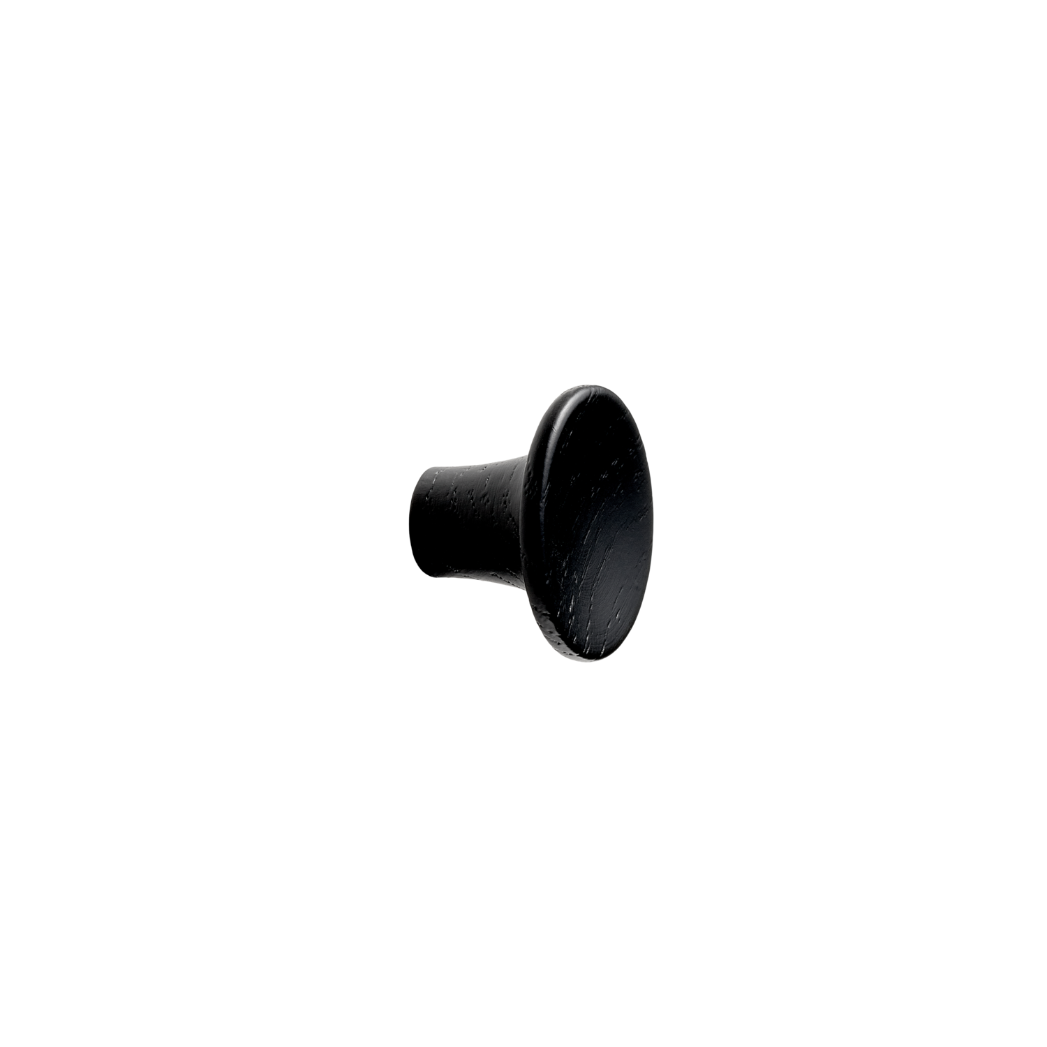Knop TUBA Ø28 H19 zwart essenhout