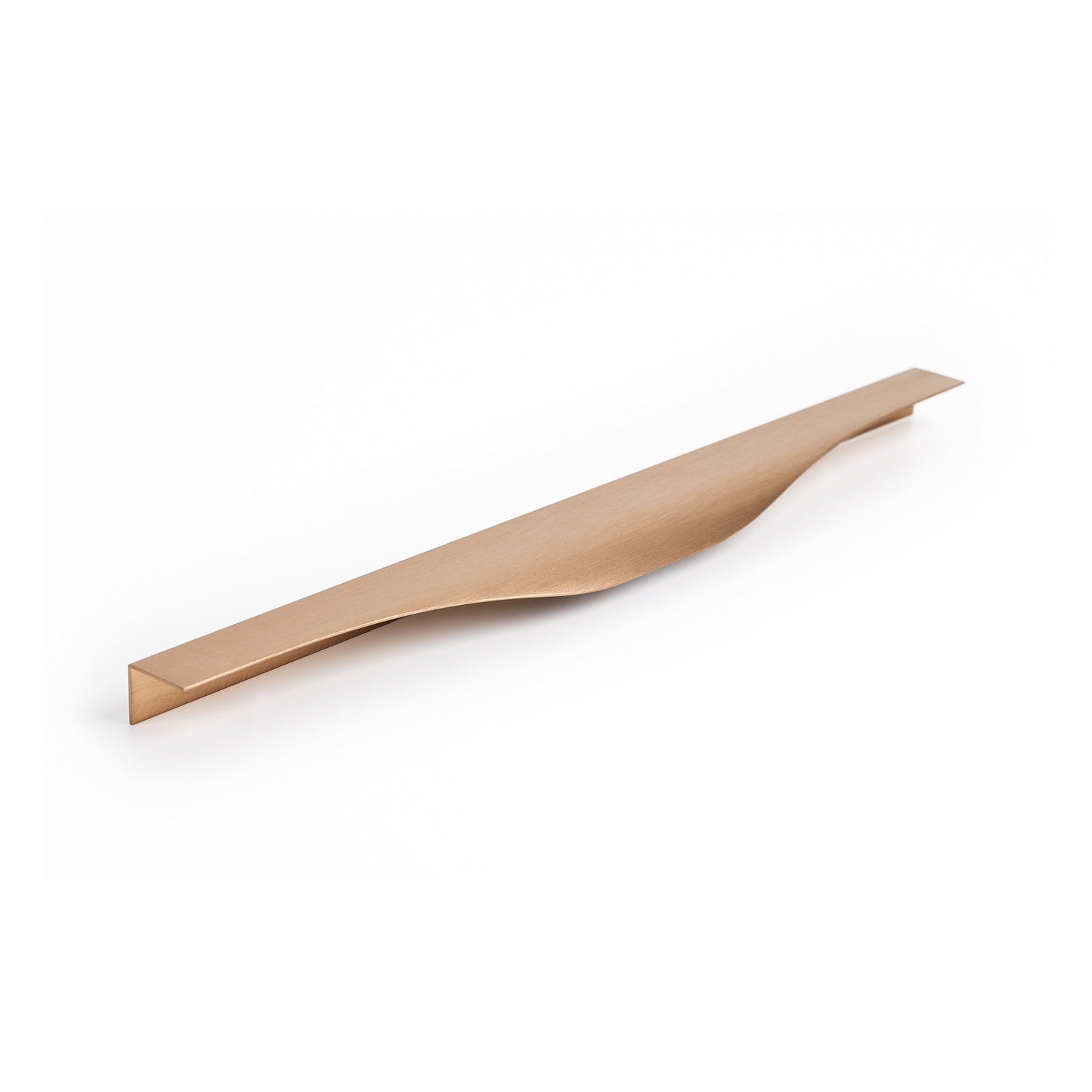 Poignée NOMA BA256 L350 aluminium brossé laiton cava