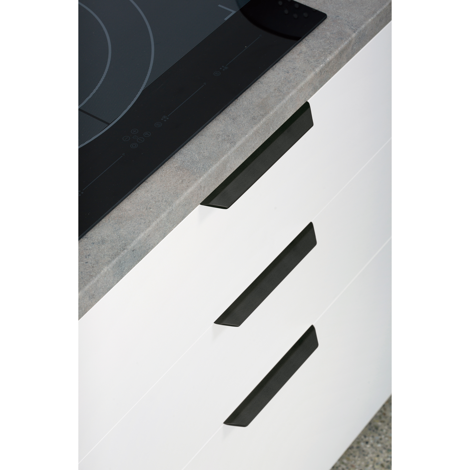 Greep VANN BA256 L350 aluminium mat wit