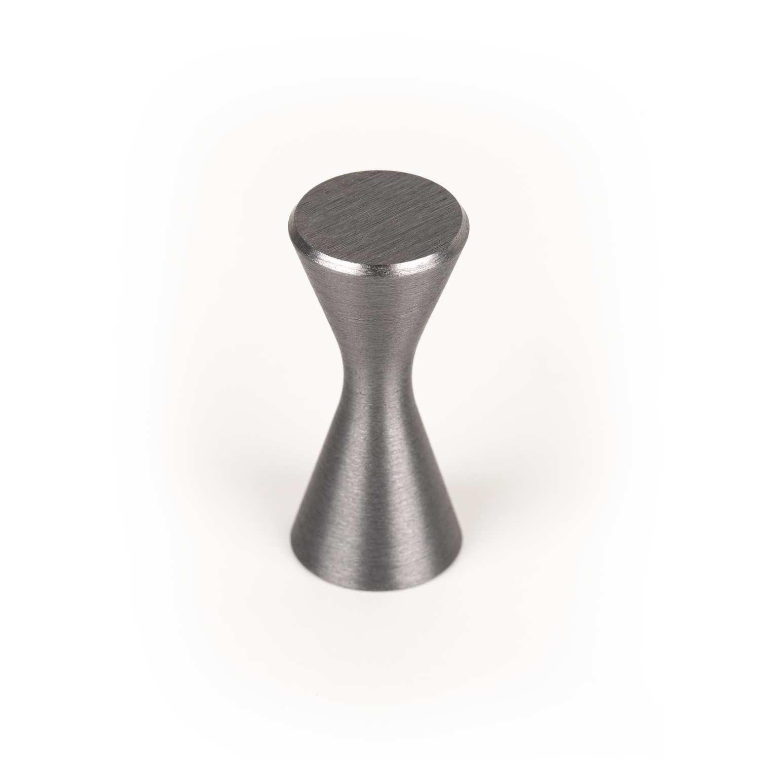 Knop DIABOLO Ø13.5 aluminium geborsteld grijs
