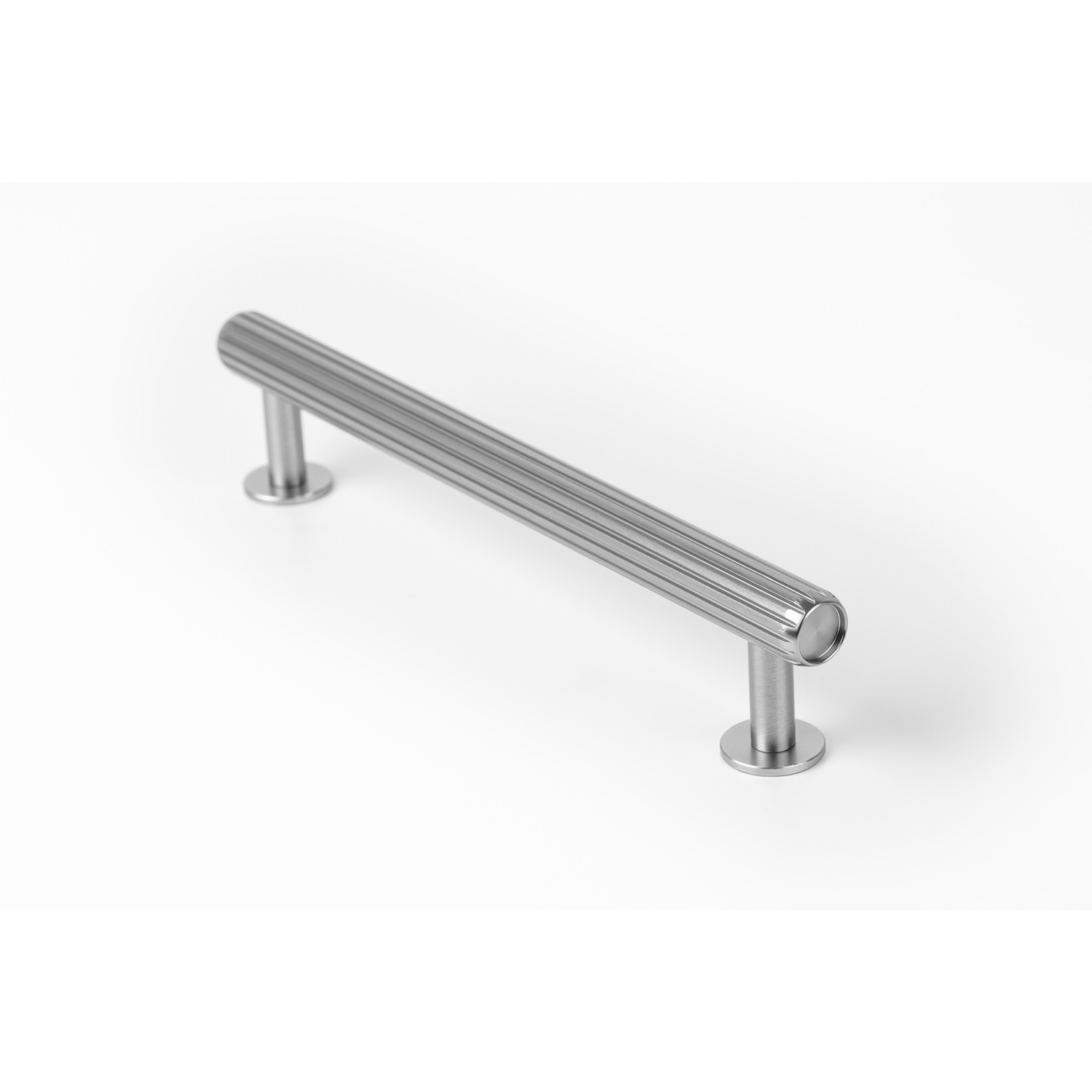 Poignée RILLE BA160 L190 aluminium look inox