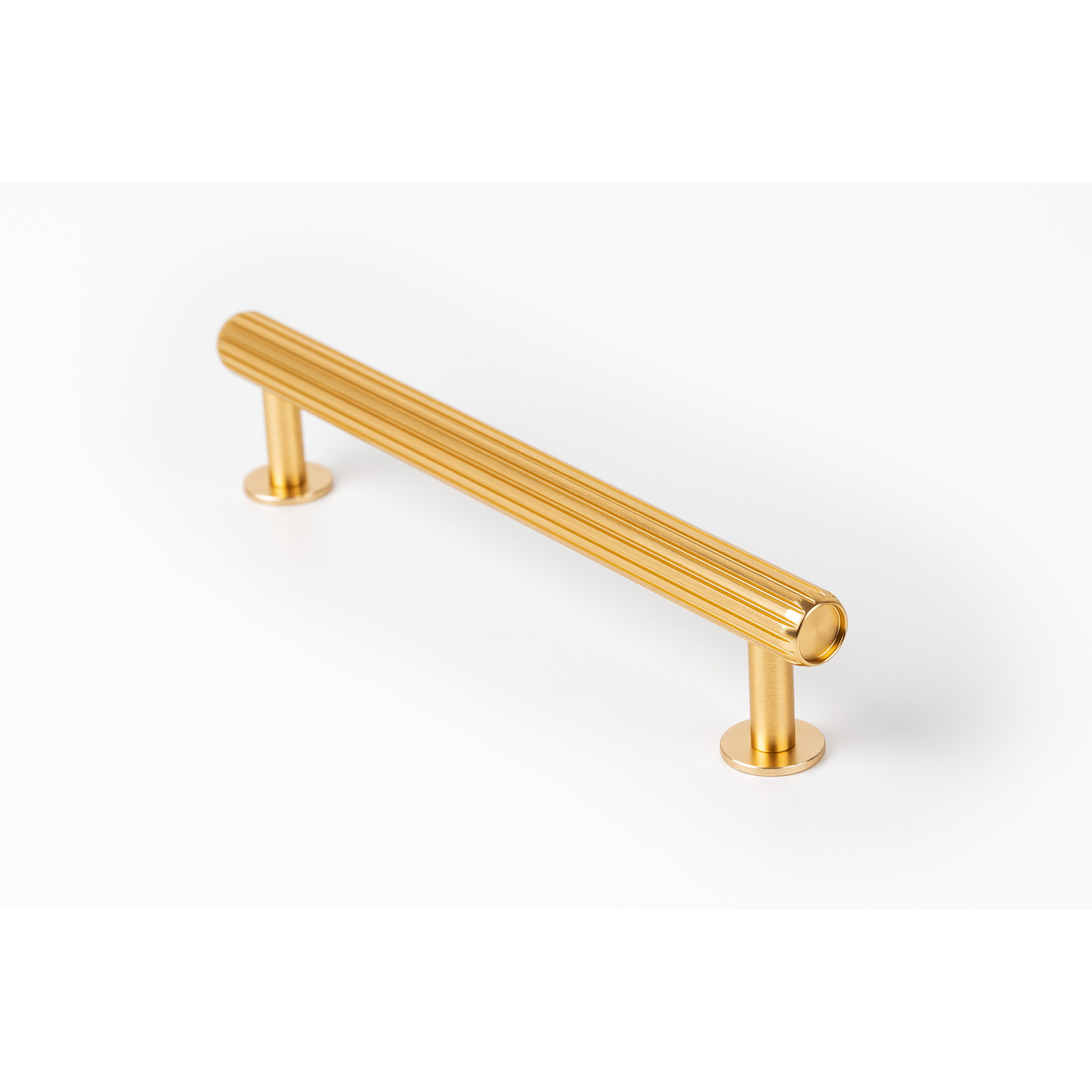 Poignée RILLE BA160 L190 aluminium brossé laiton