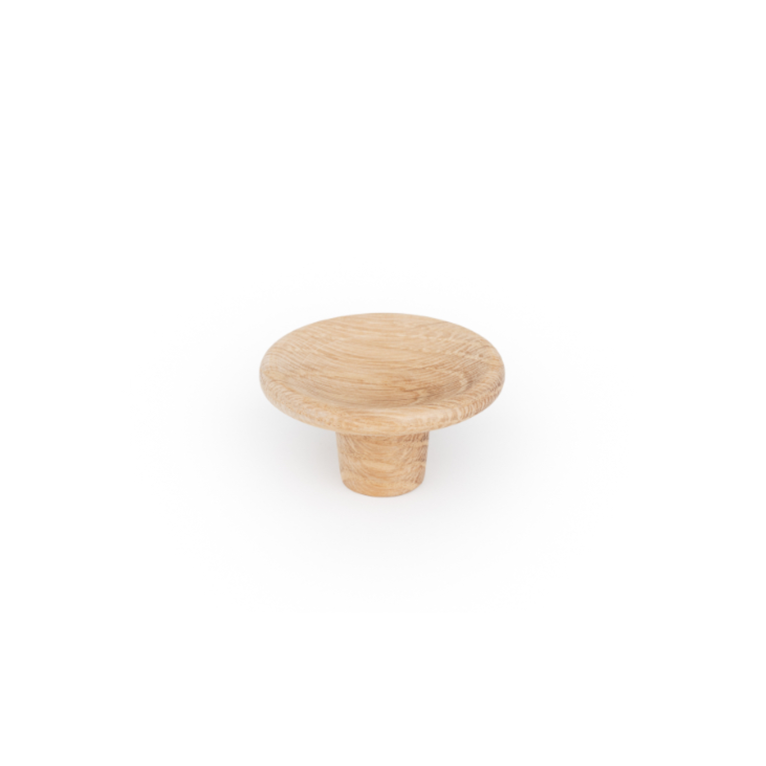 Bouton DISC Ø38 bois chêne nature non laqué