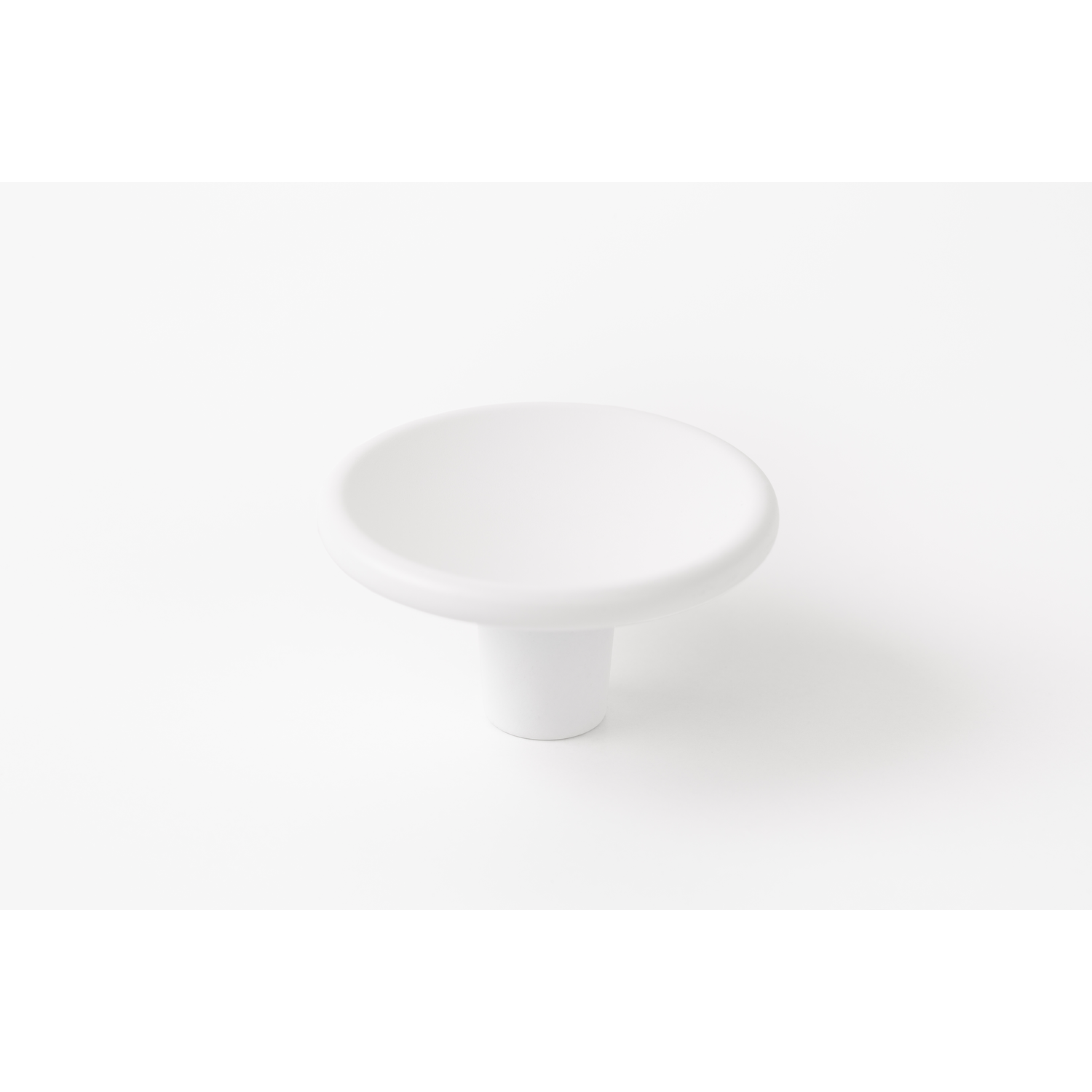 Bouton DISC Ø38 zamac mat blanc