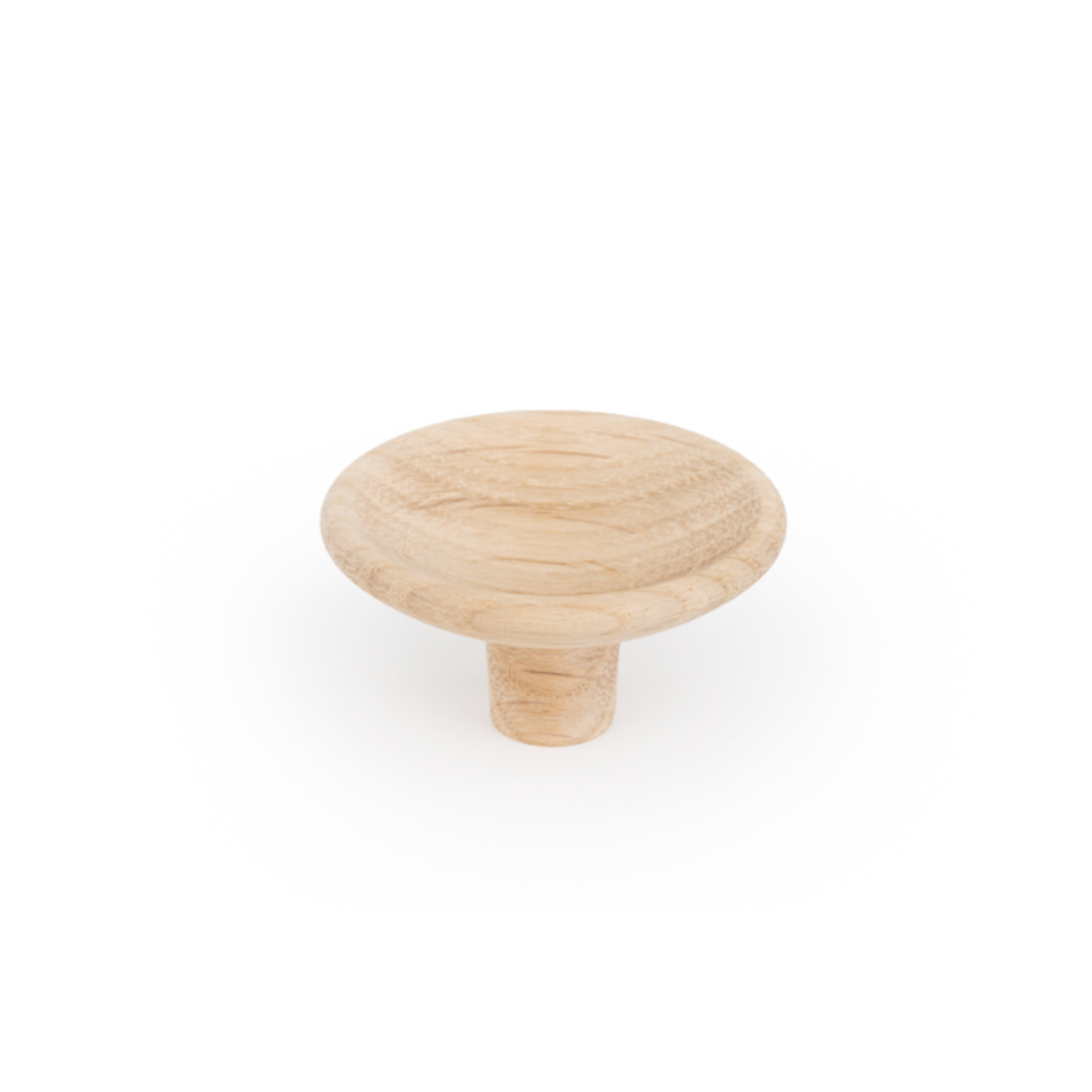 Bouton DISC Ø50 bois chêne nature non laqué