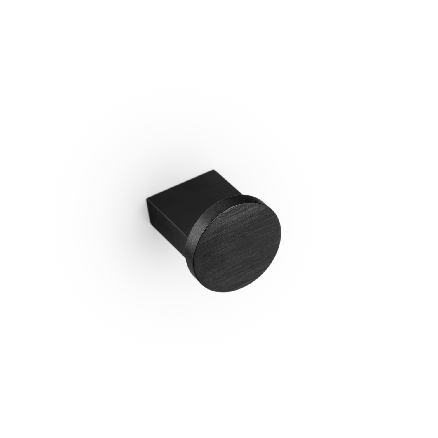Bouton NEXX Ø25 aluminium brossé noir